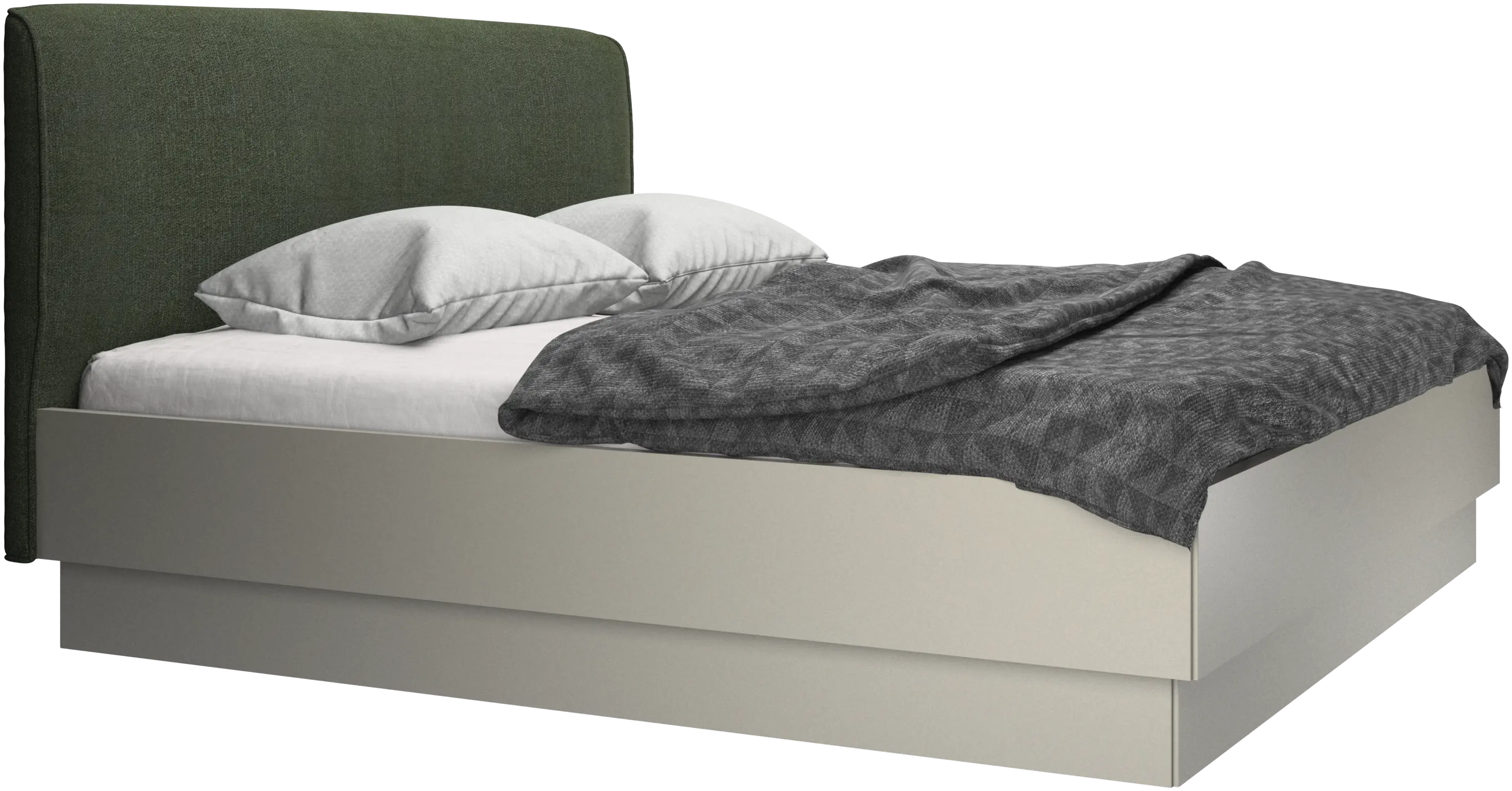 Houston, upholstered bed with storage