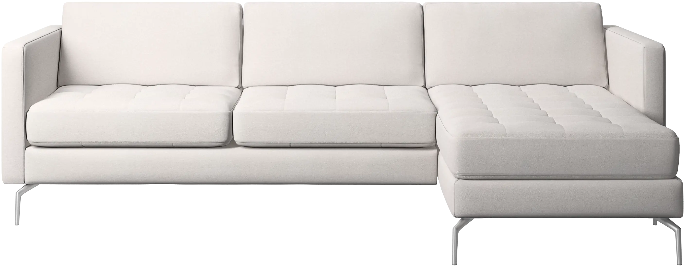 Osaka sofa with resting unit, tufted seat