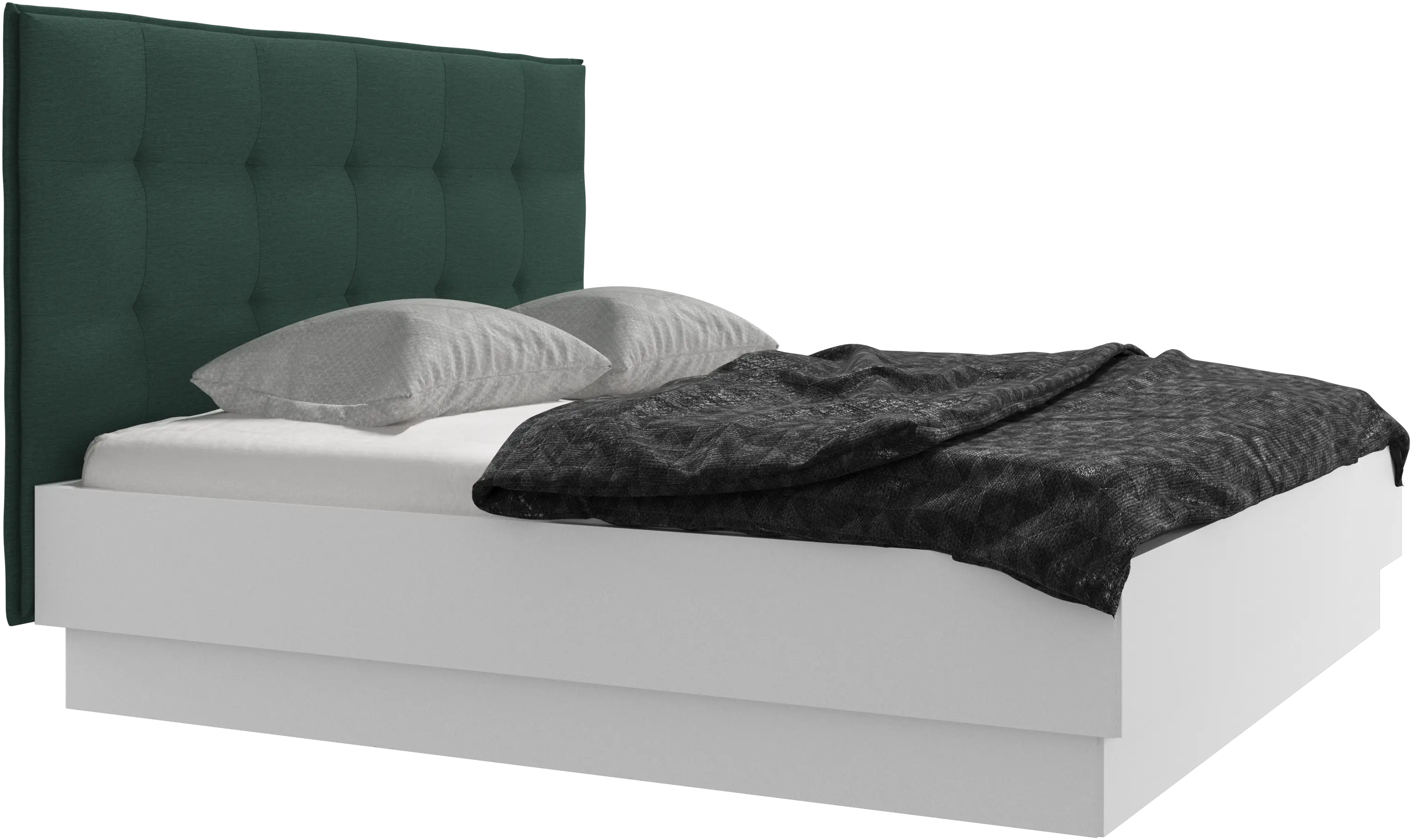 Lugano storage bed with lift-up frame and slats, excl. mattress