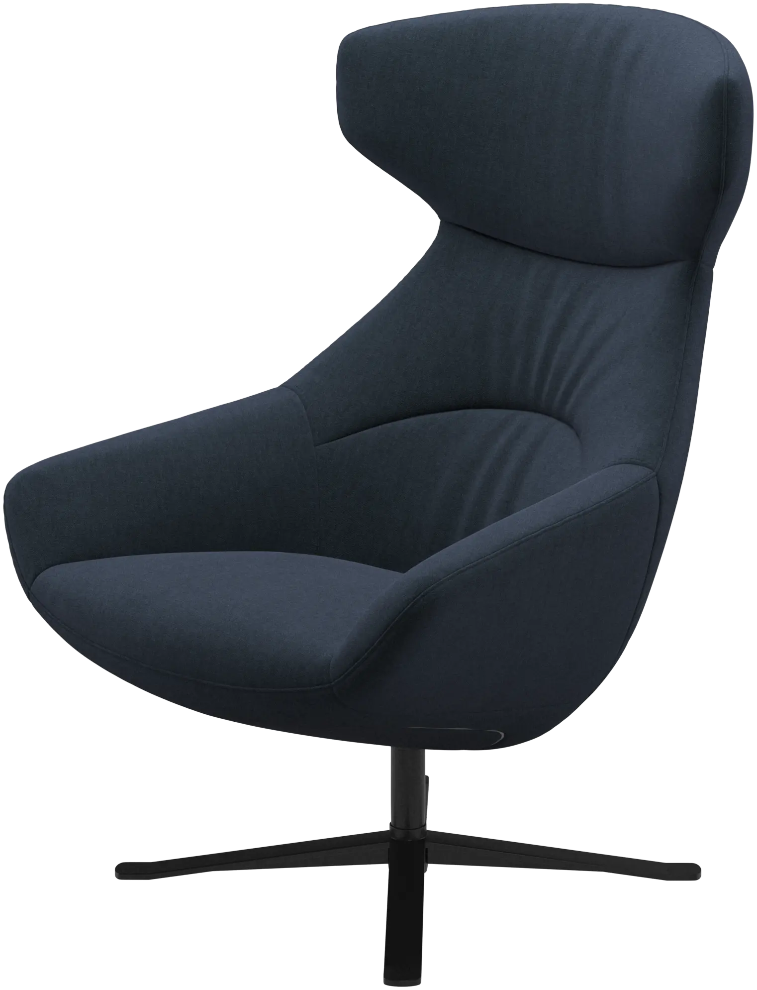 Porto chair with reclining back function and swivel base