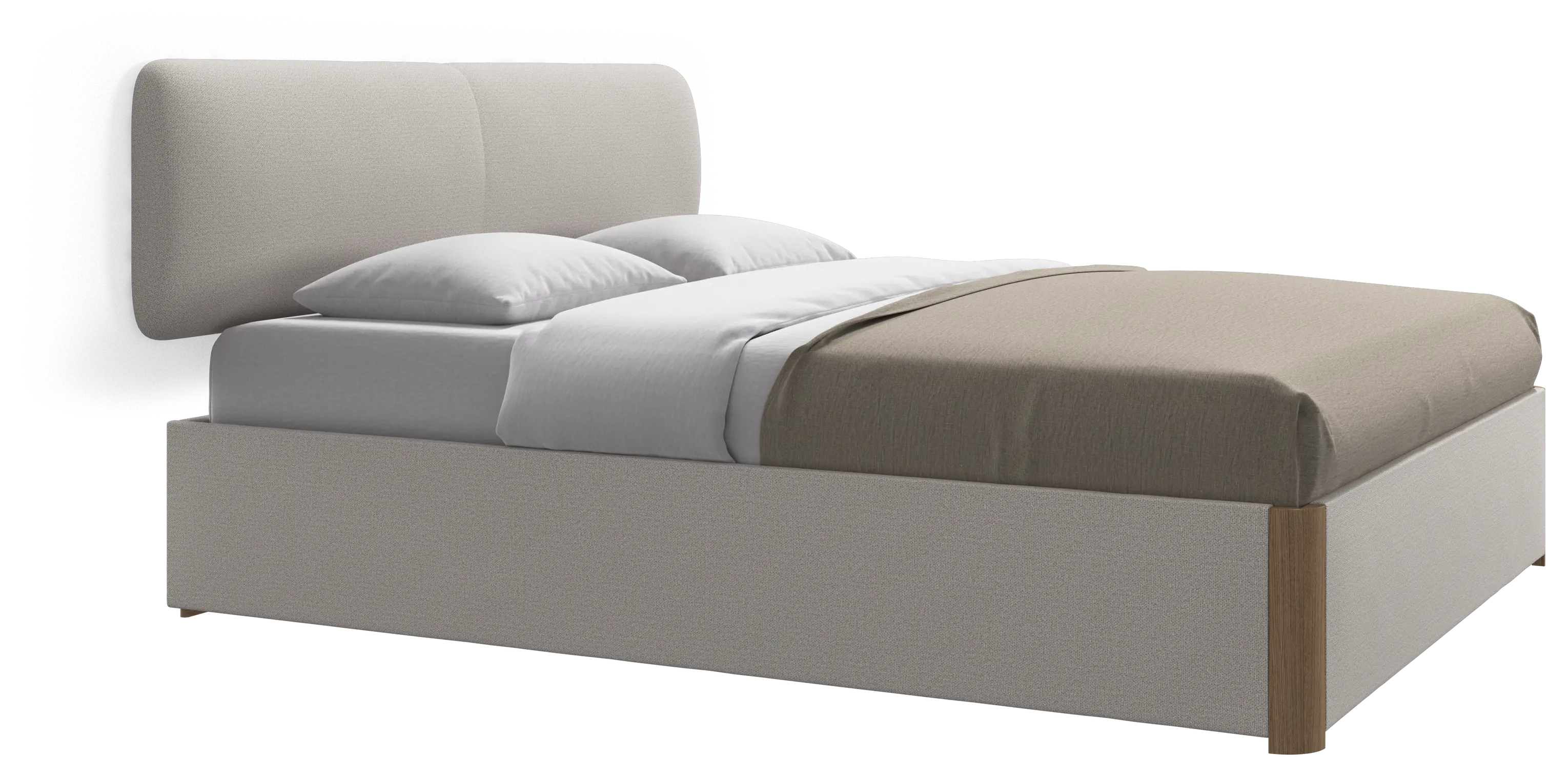 Element bed, wall-mounted headboard, without slats, excl. mattress
