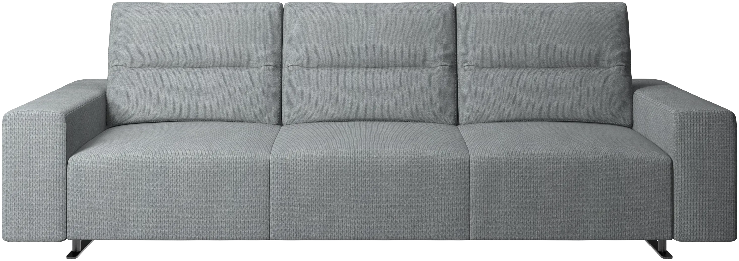 Hampton sofa with adjustable back and storage on the left side