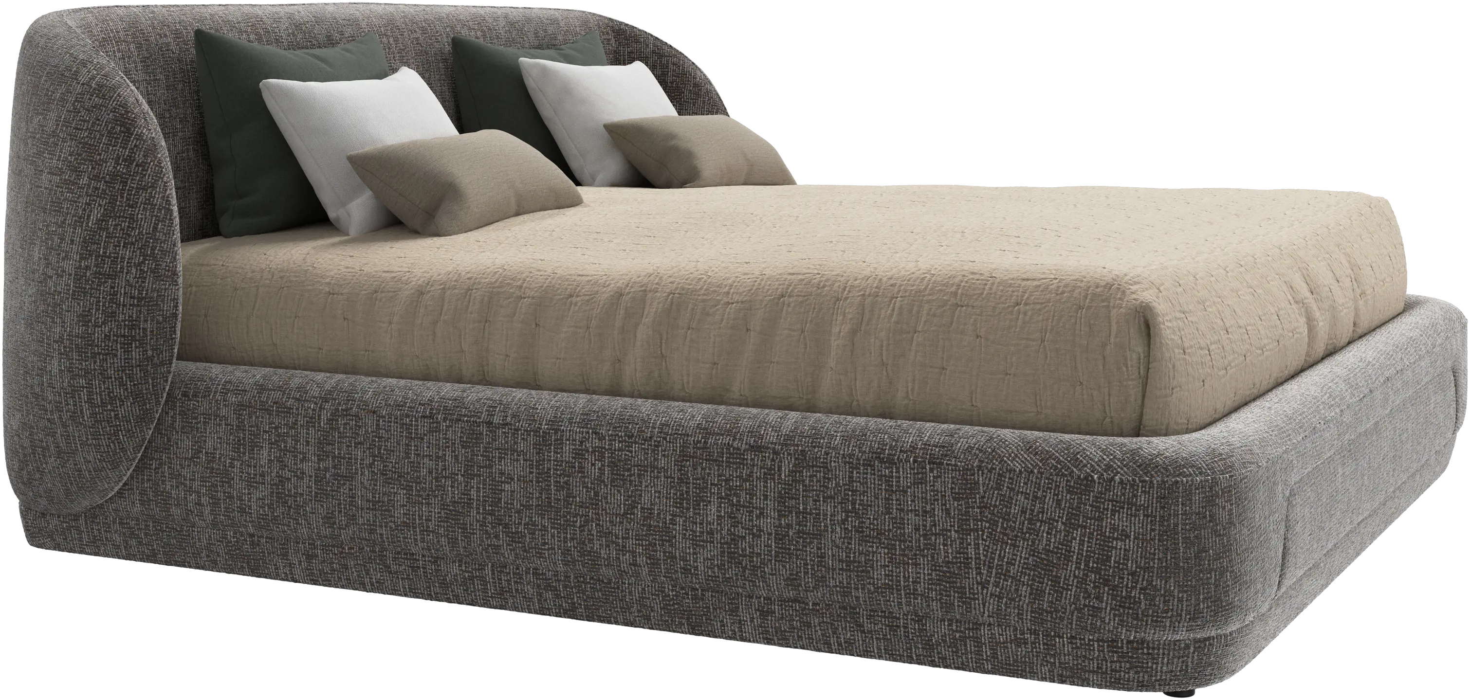 Bolzano bed with slats  - W193xL203cm