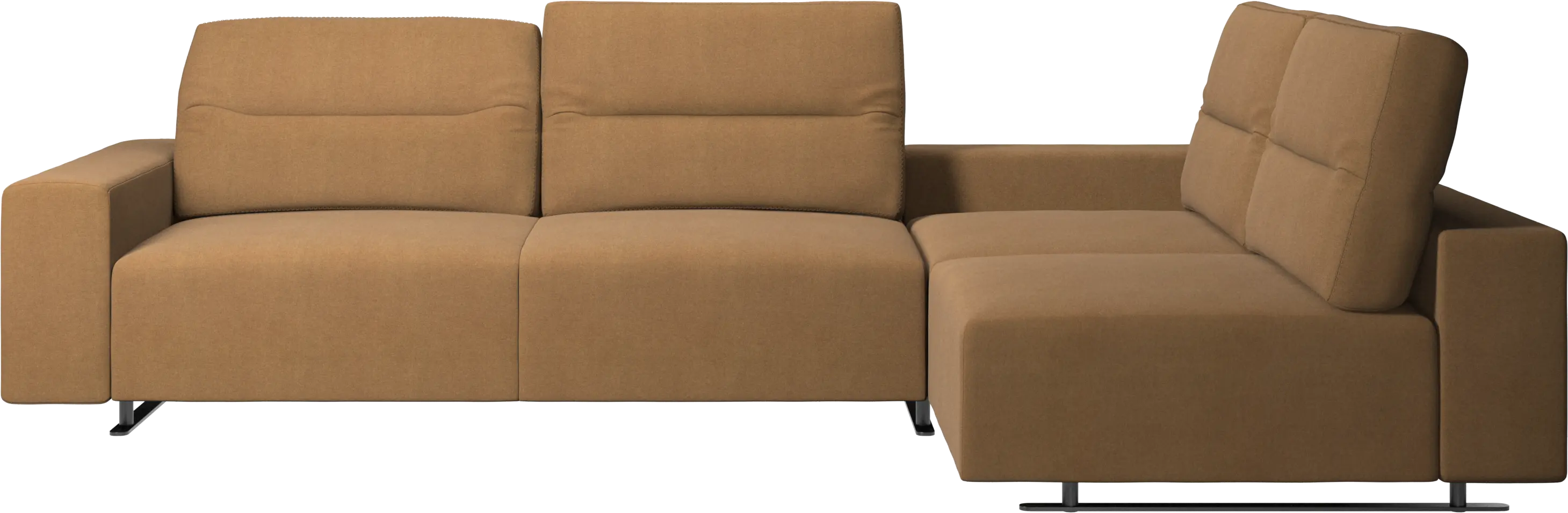 Hampton corner sofa with adjustable back and storage on left side