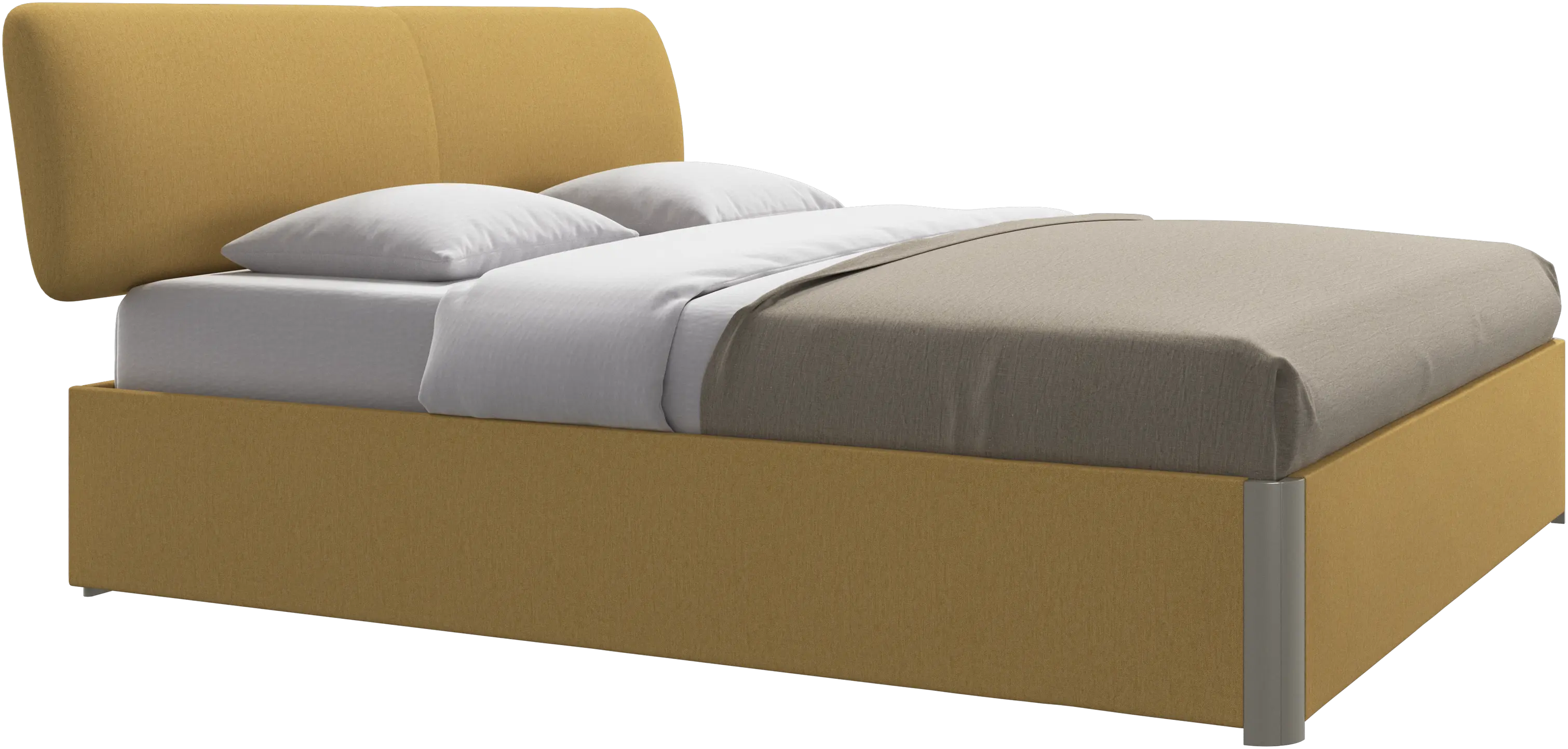 Element 床、床掛け式ヘッドボード、スラット付き、マットレス除外