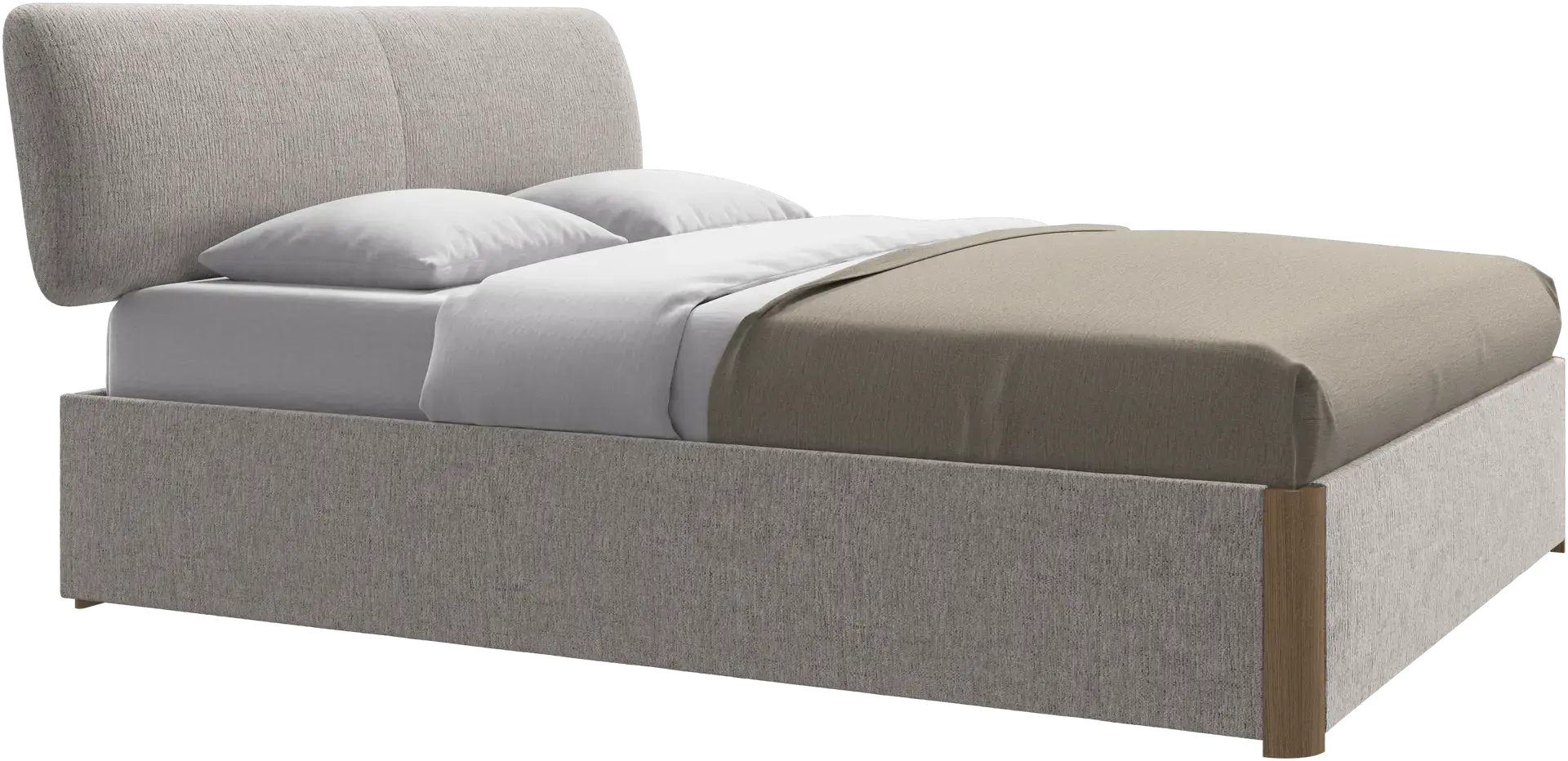 Beds Element bed, bed-mounted headboard, with slats and storage solution - Mattress size: 152.5x200