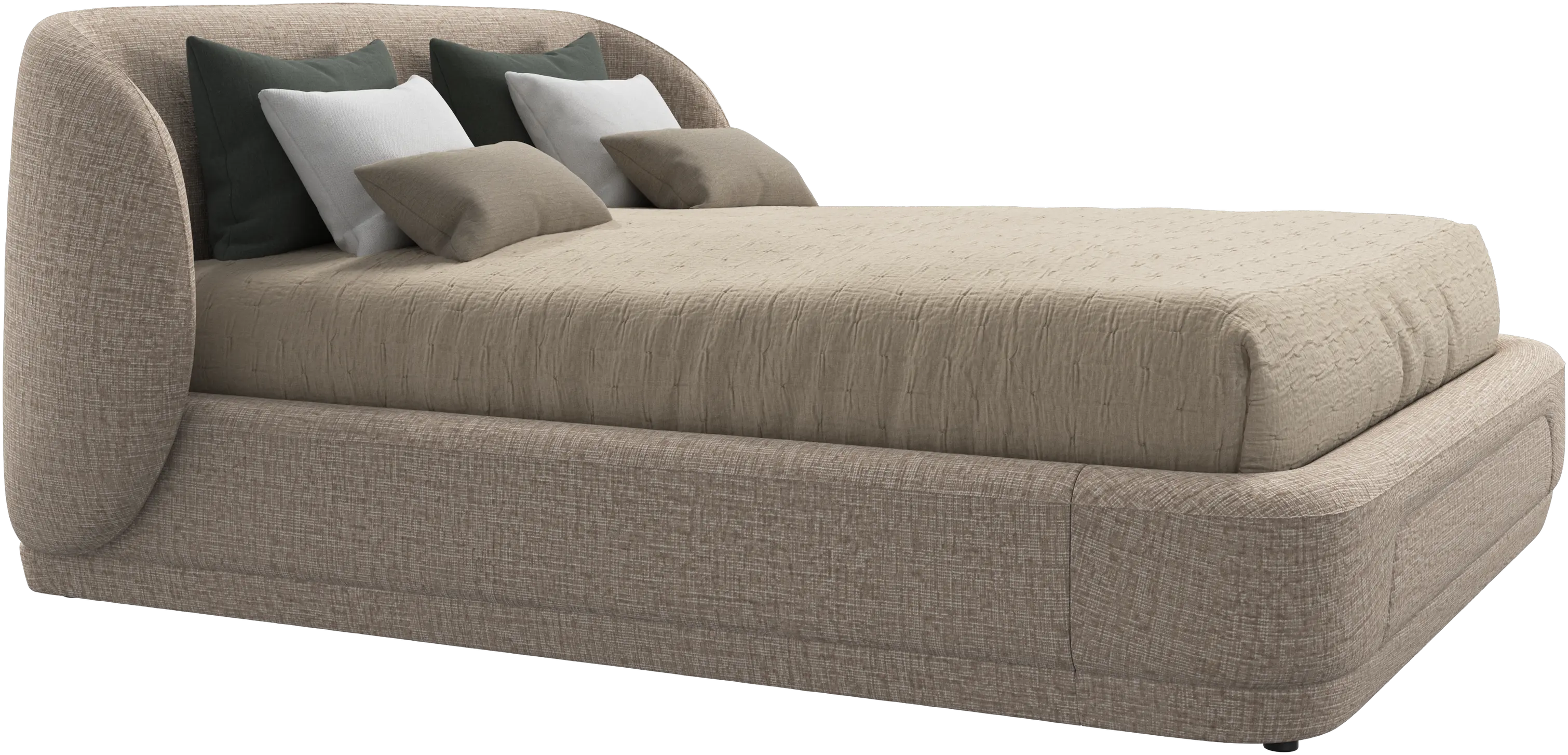 Bolzano bed with slats  - W160xL200cm