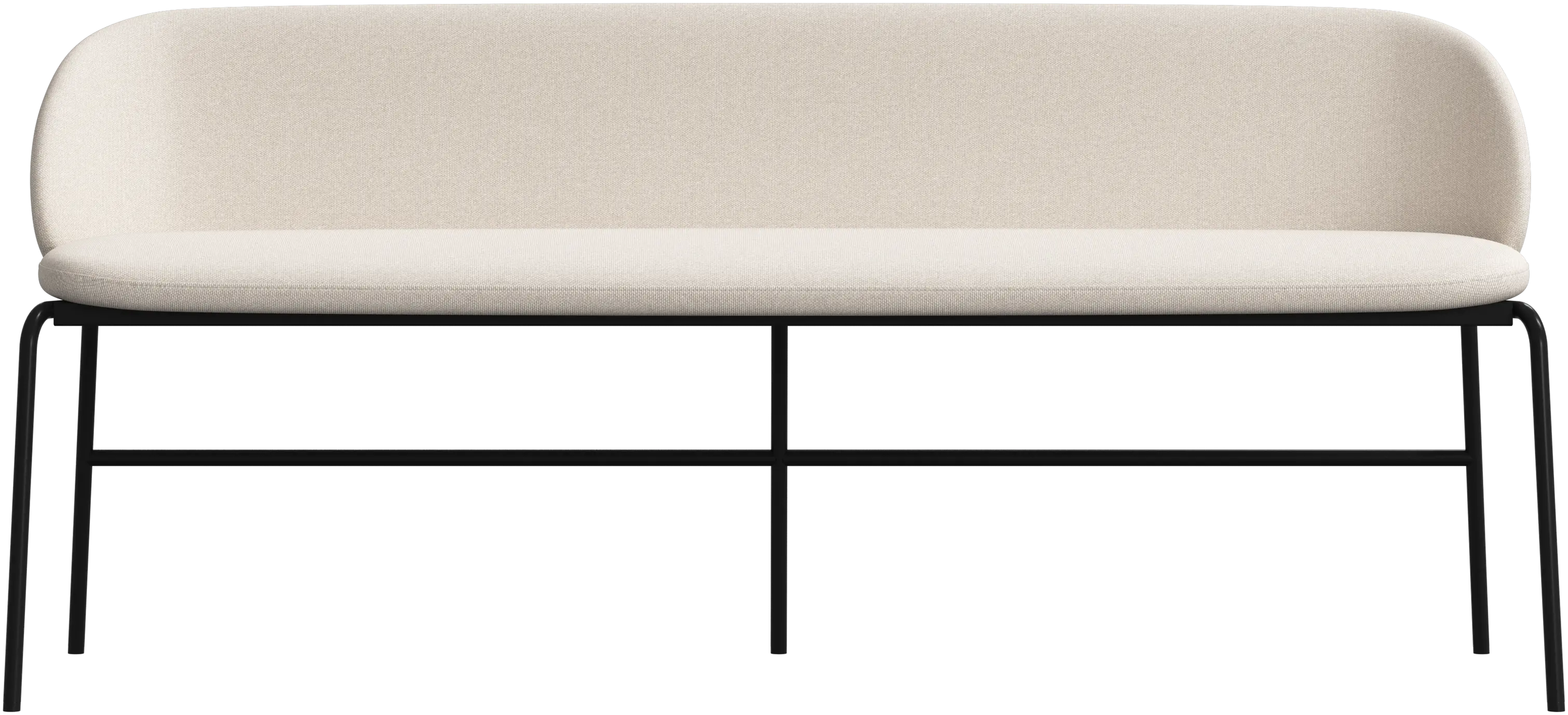 Princeton bench - cream Leeds fabric