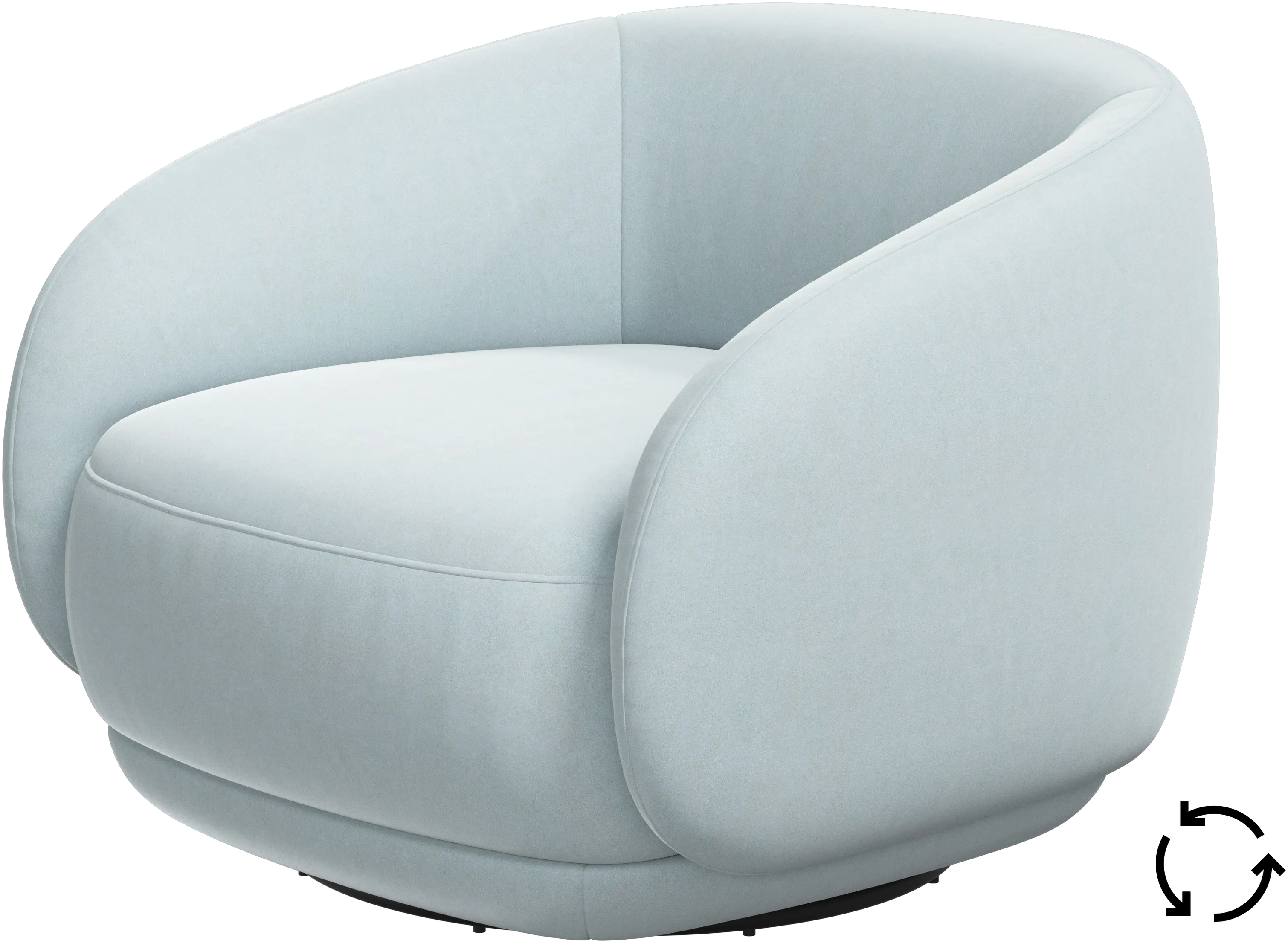 Bolzano armchair with swivel function