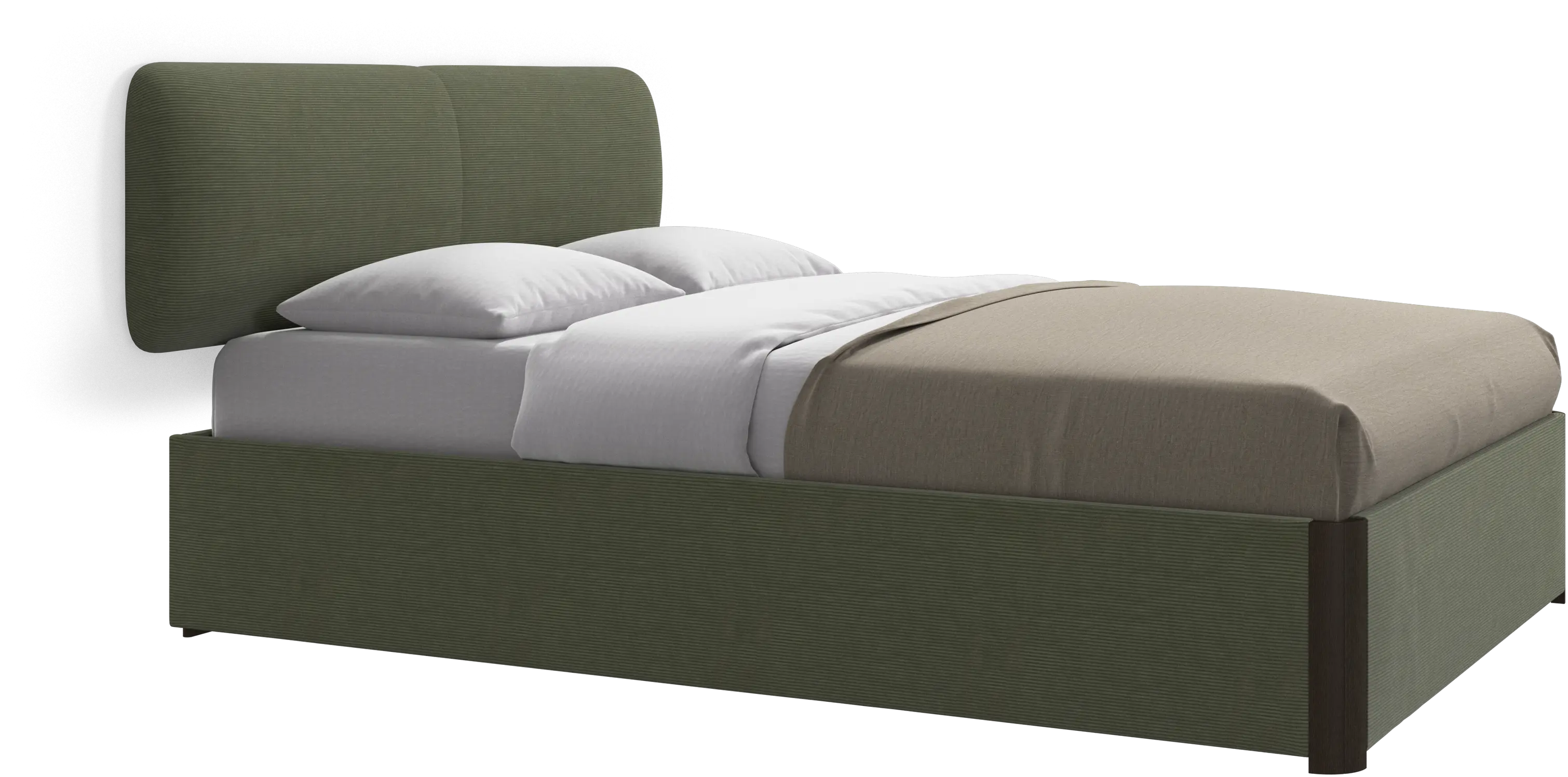 Element lit, tête de lit murale, sans lattes, excl. matelas