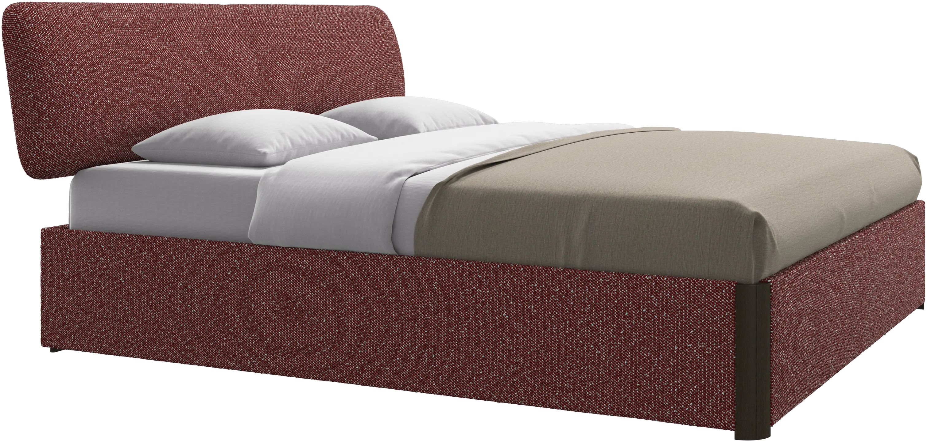 Element cama, cabecero montado en la cama, con láminas, excl. colchón