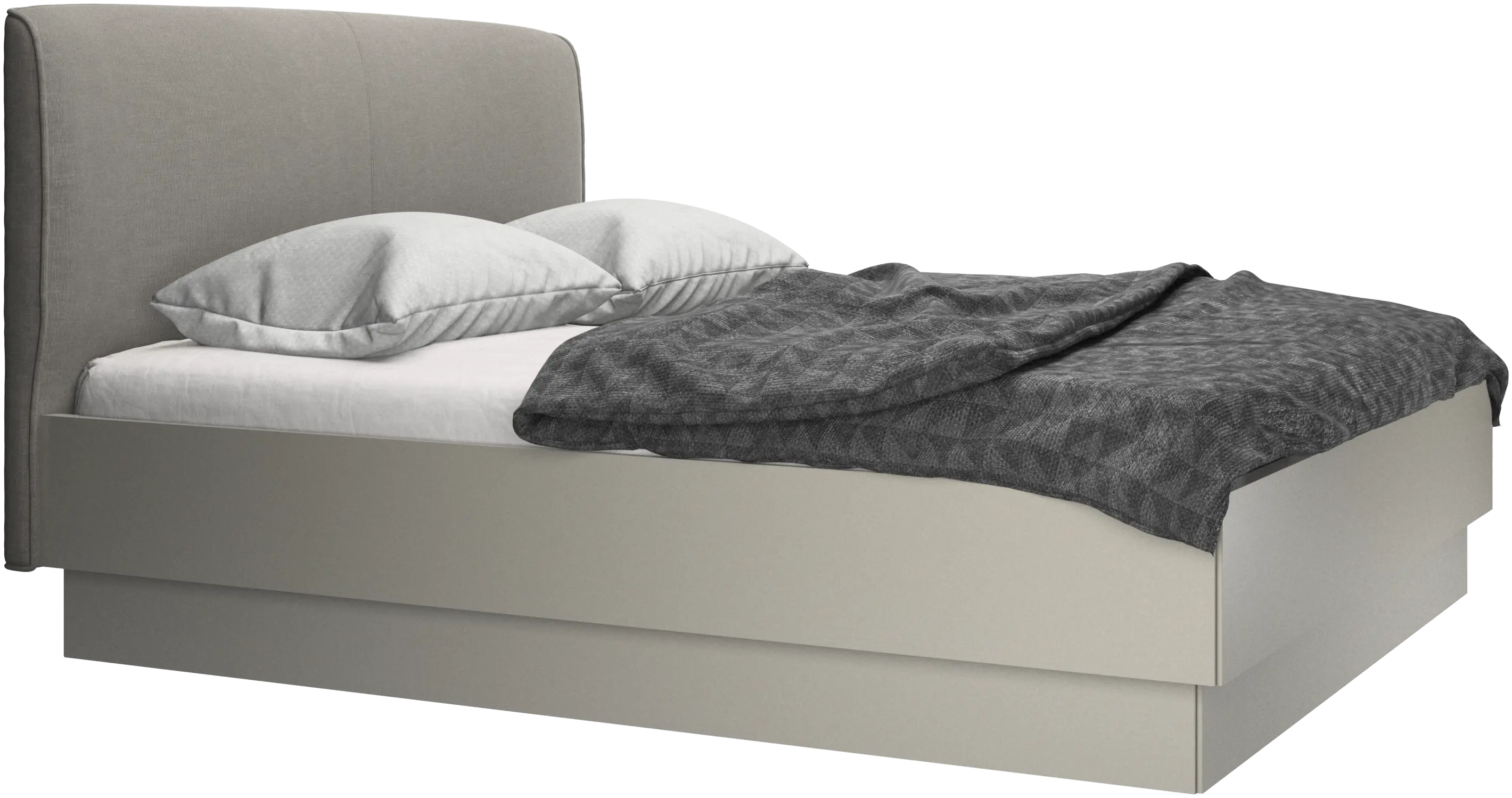 Houston, upholstered bed with storage