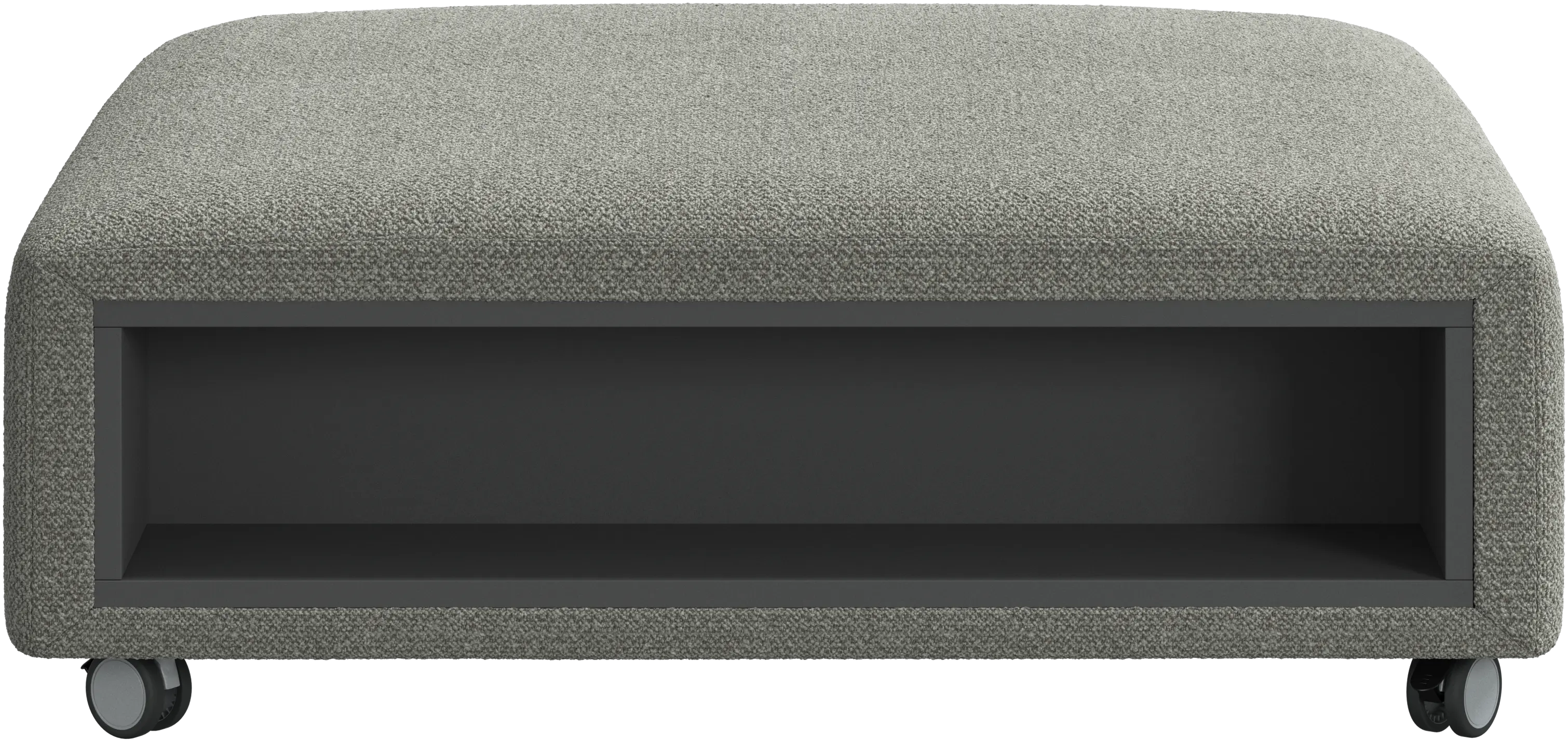 Σκαμπό Hampton με ρόδες και αποθηκευτικό χώρο δεξιά και αριστερά