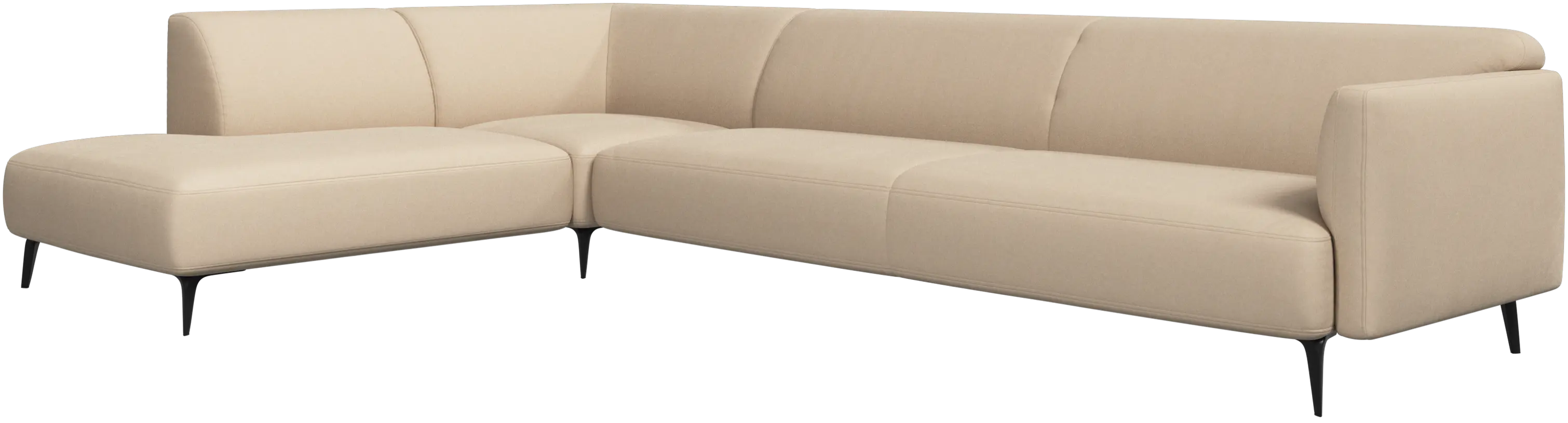 Modena corner sofa with lounging unit
