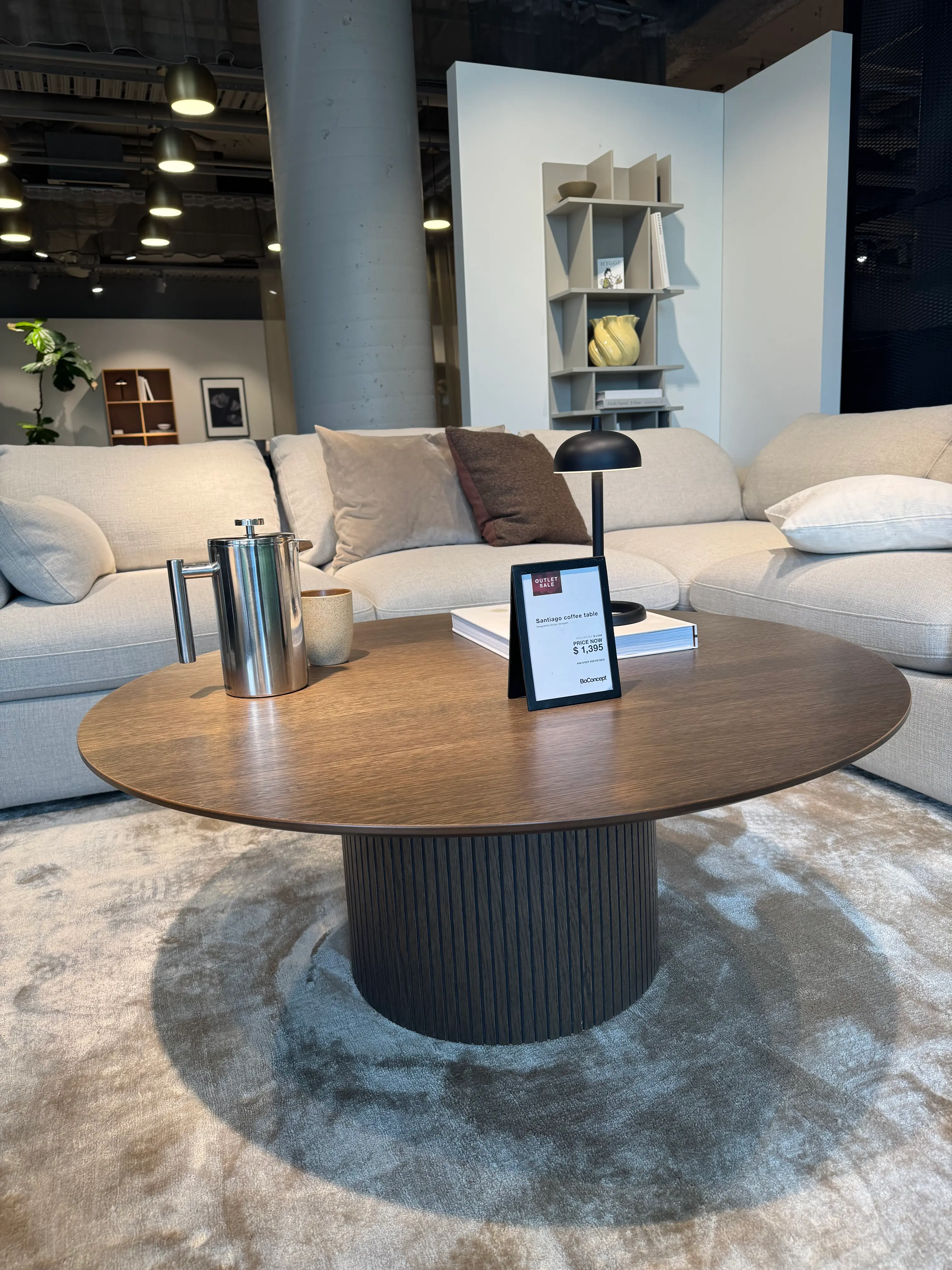 Santiago coffee table, dark oak