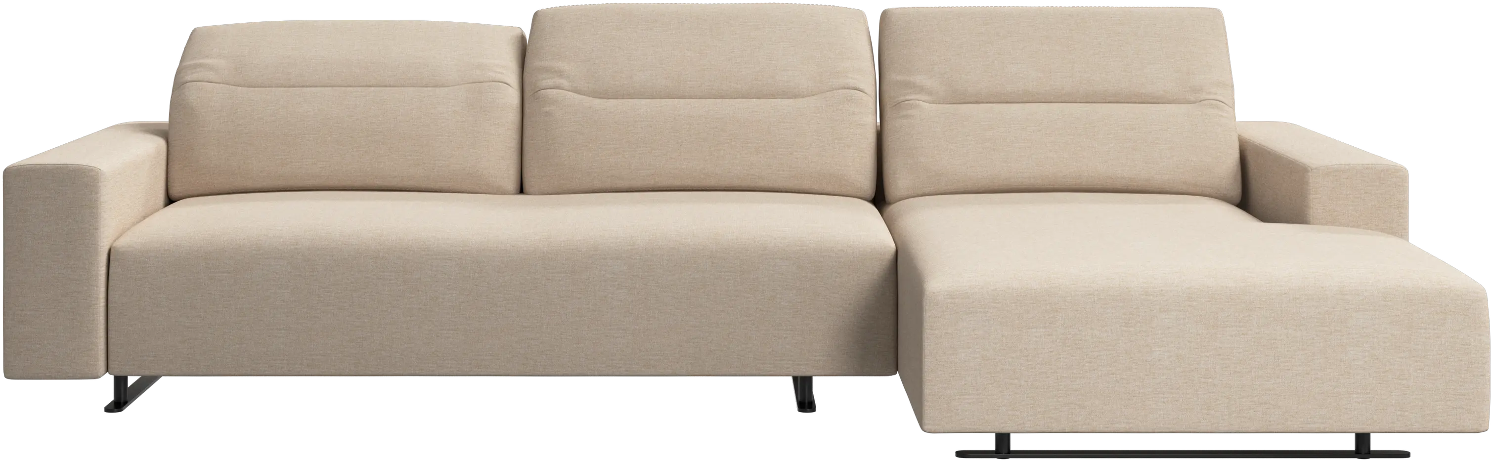 Hampton sofa with adjustable back and resting unit right side