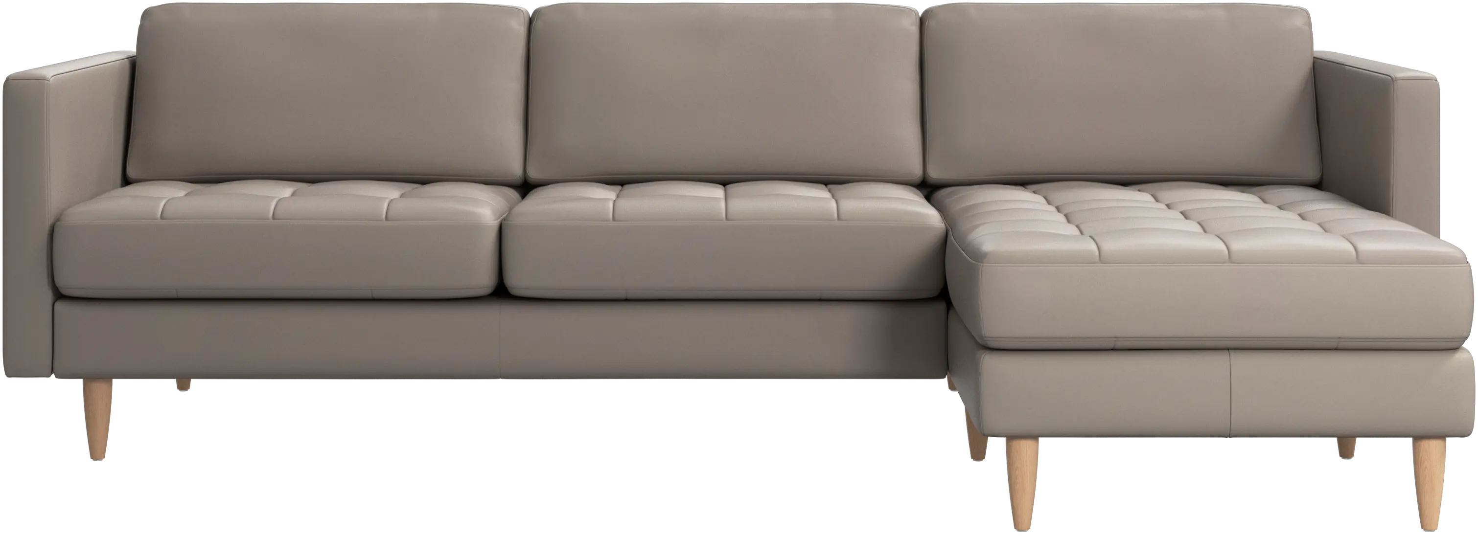 Osaka sofa with resting unit, tufted seat