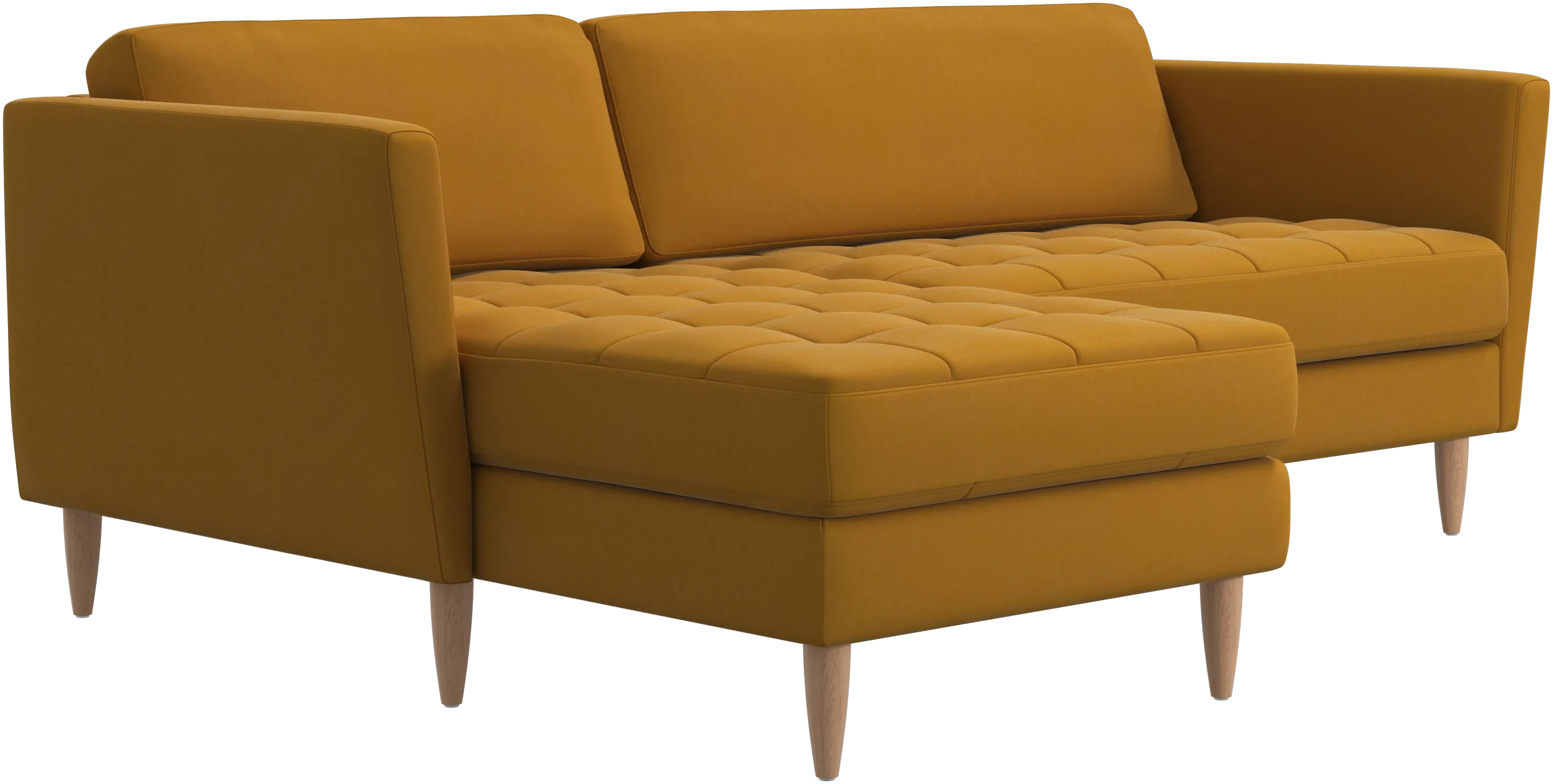 Osaka sofa with resting unit, tufted seat