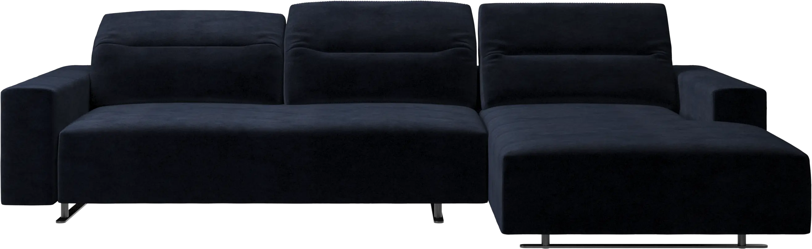 Hampton sofa with adjustable back and resting unit left side