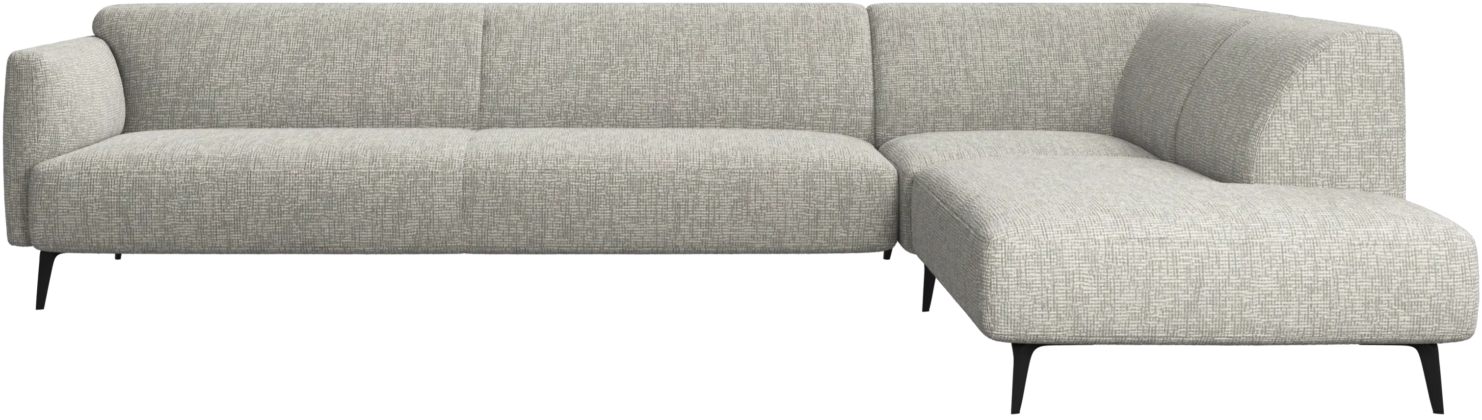 Modena corner sofa with lounging unit