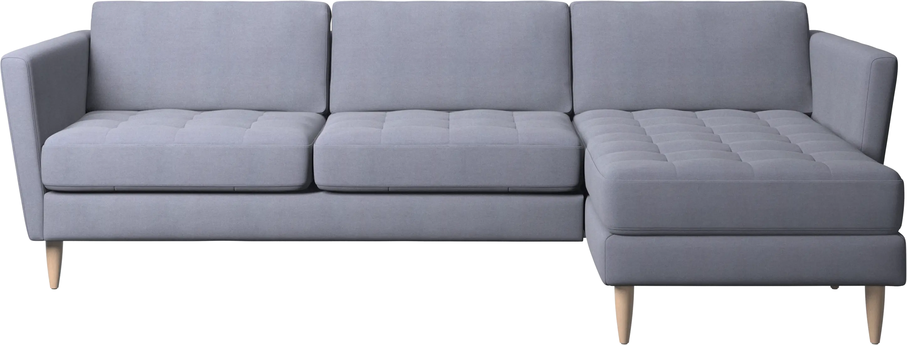 Osaka sofa with resting unit, tufted seat