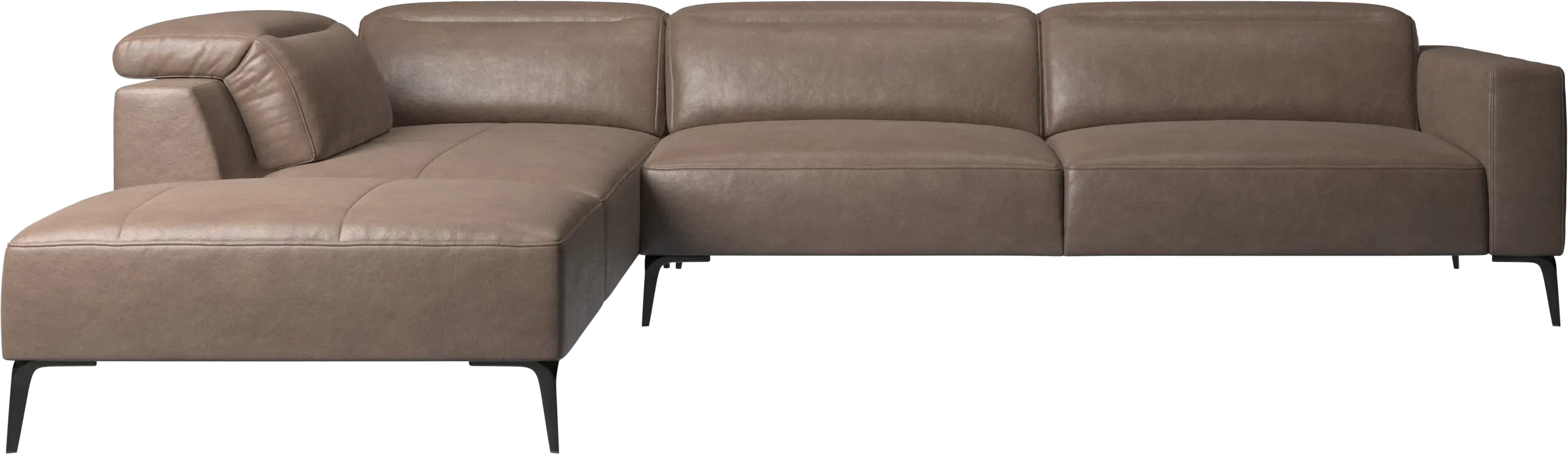 Zürich corner sofa with lounging unit