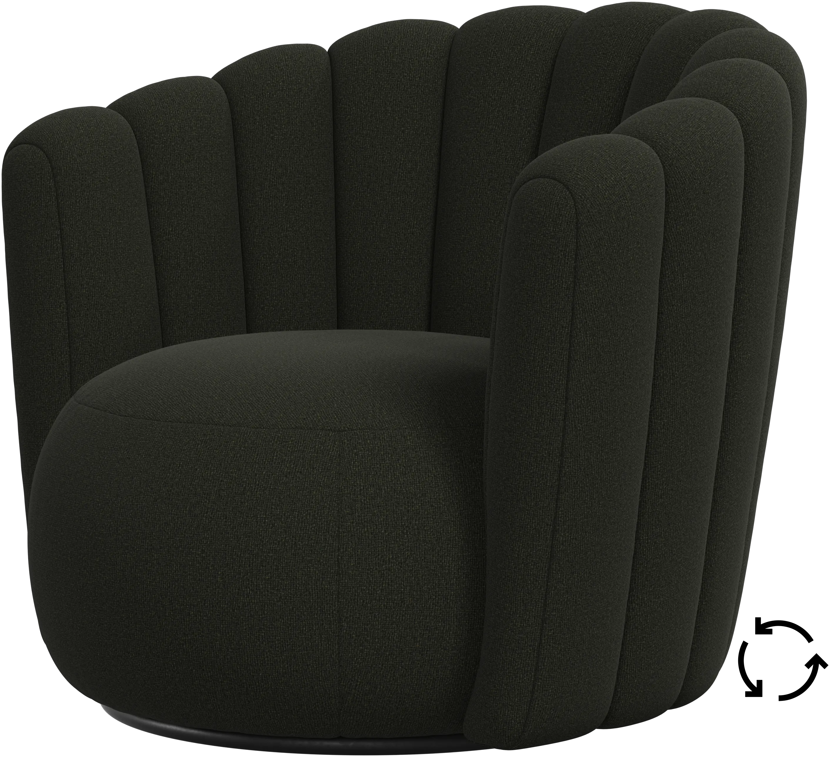 Sweet Art armchair with swivel function