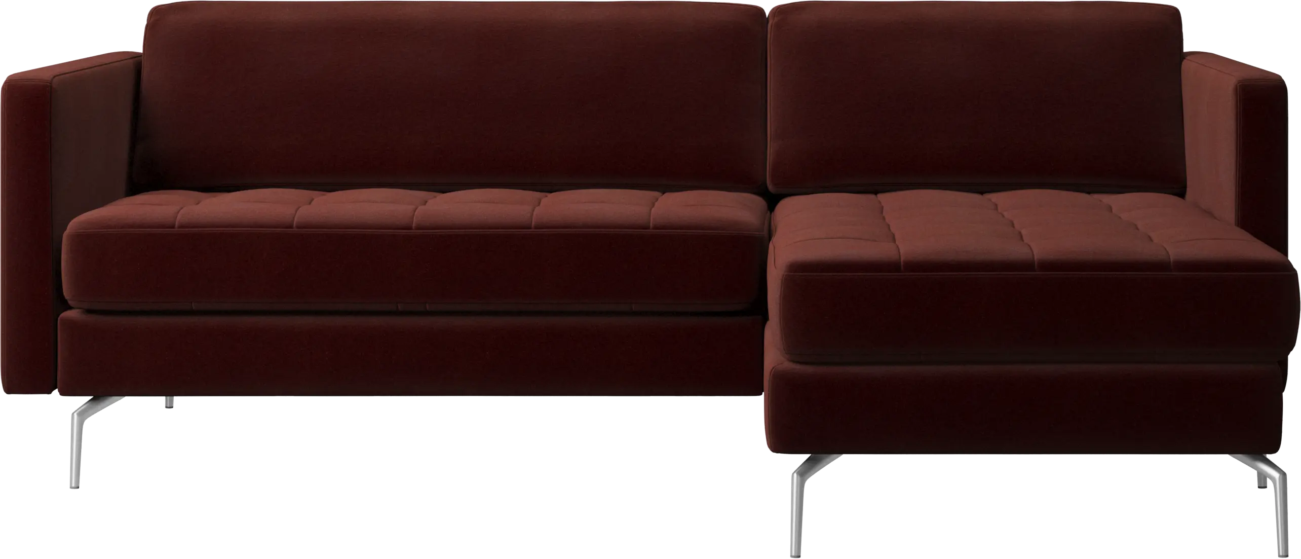 Osaka sofa with resting unit, tufted seat