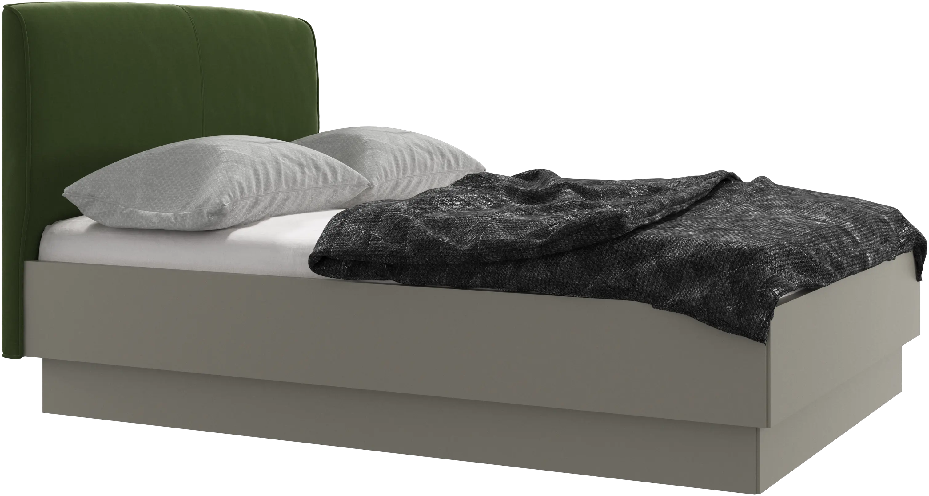 Houston, upholstered bed with storage