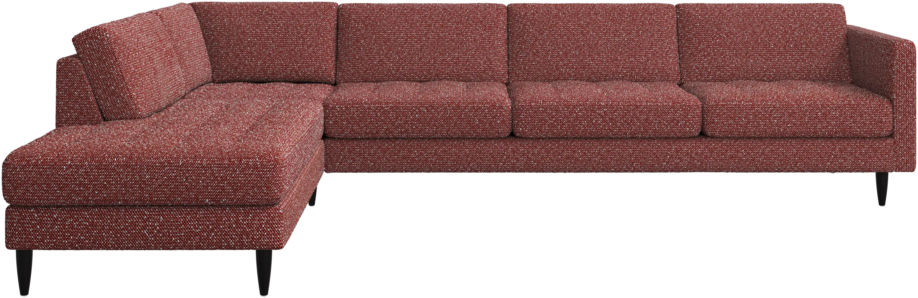 Canapé d'angle Osaka avec chaise longue, assise capitonnée