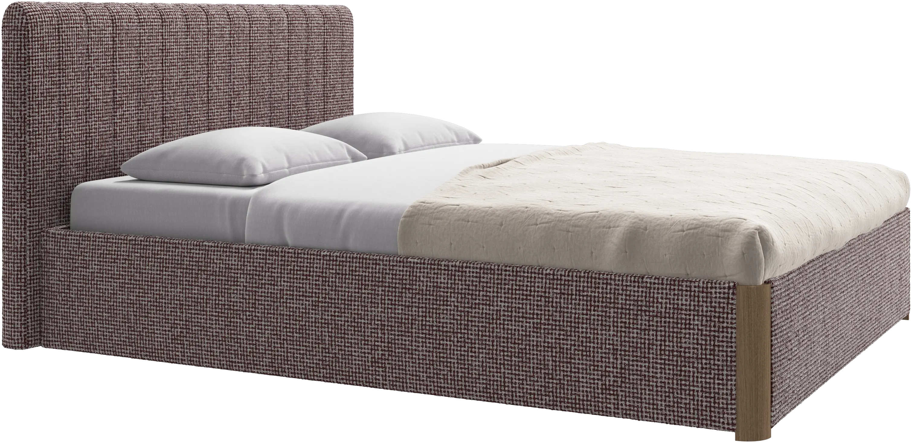 Element bed, bed-mounted headboard, with slats, excl. mattress