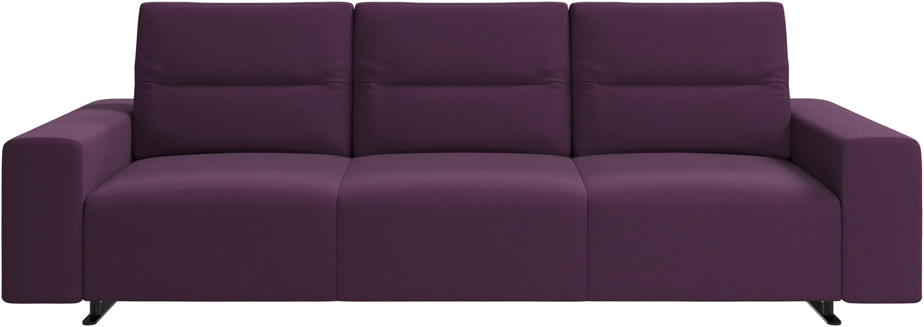 Hampton sofa with adjustable back and storage on the left side