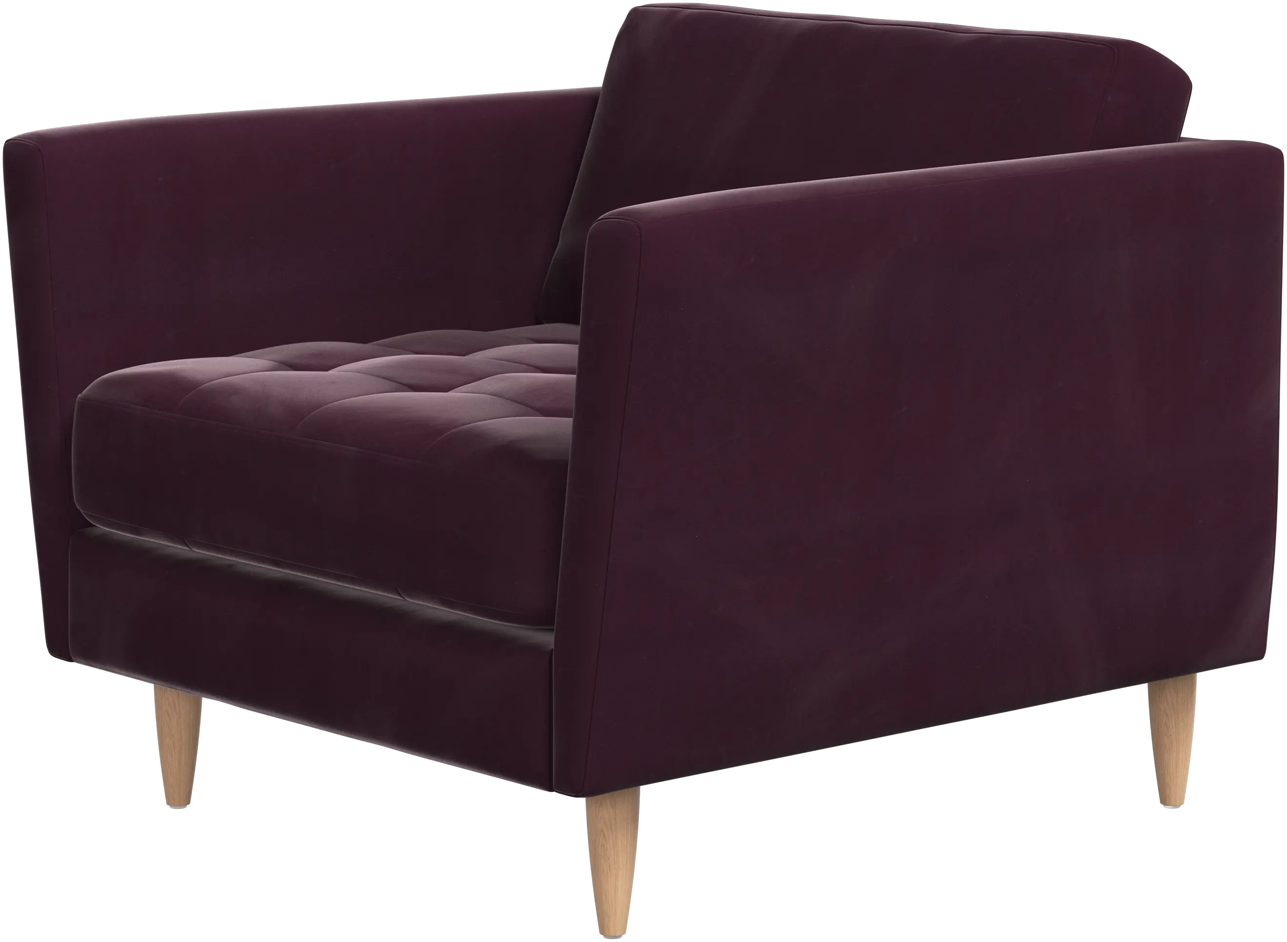 Osaka chair, tufted seat