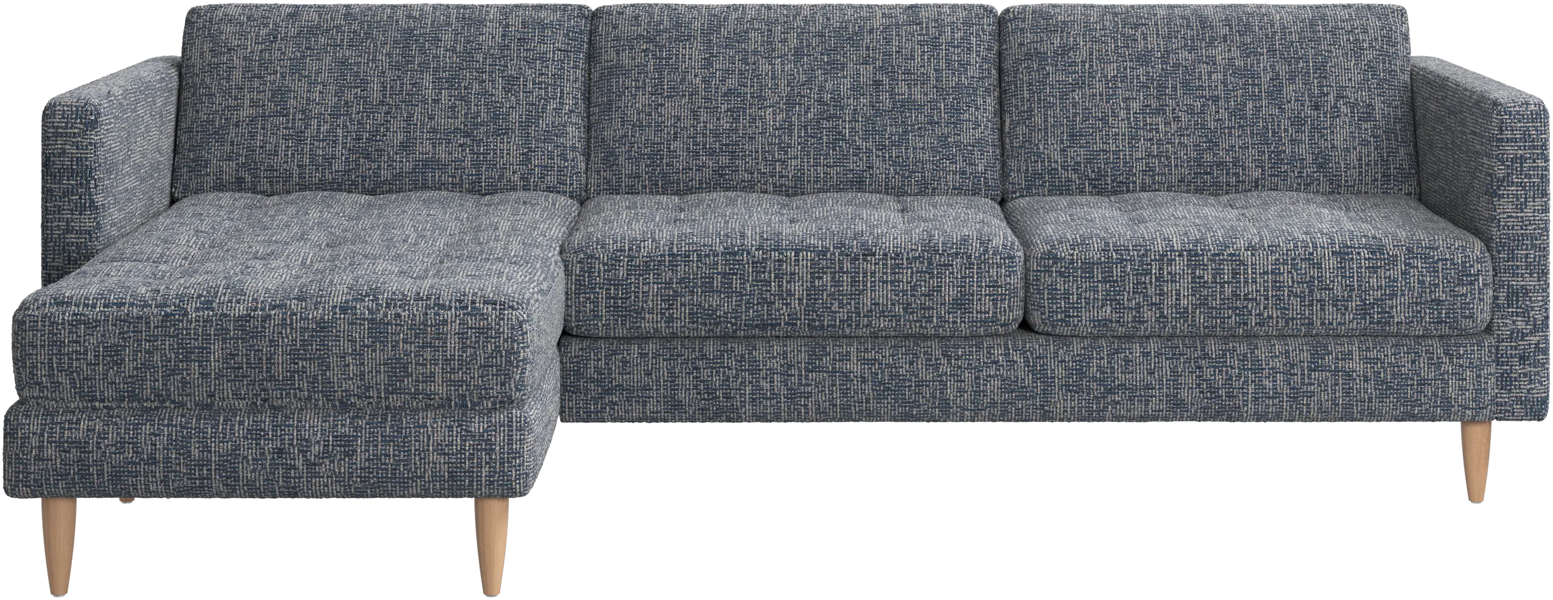 Osaka sofa with resting unit, tufted seat