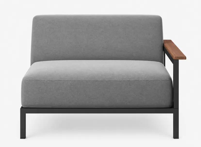 Outdoor [Rome - L002] Rome outdoor sofa, light grey outdoor fab. 300003021000 & 300003011000096