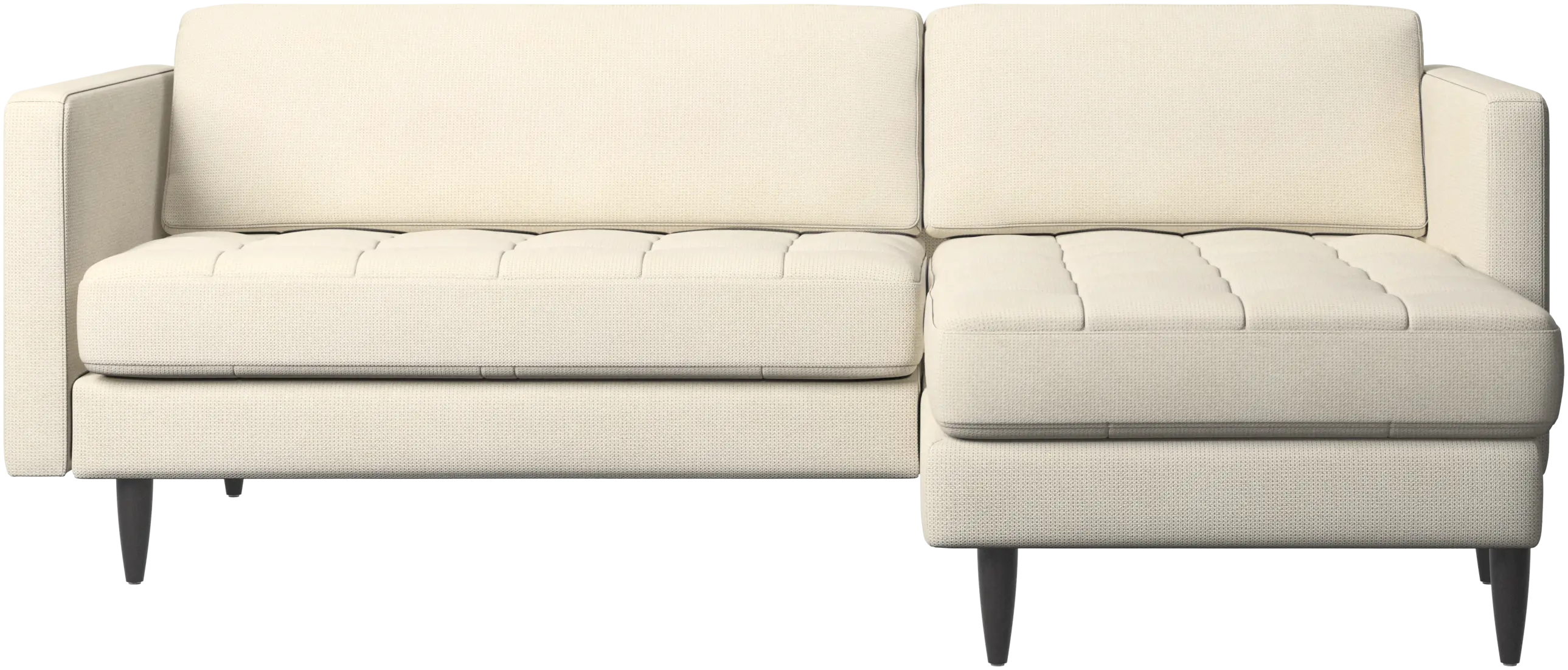 Osaka sofa with resting unit, tufted seat