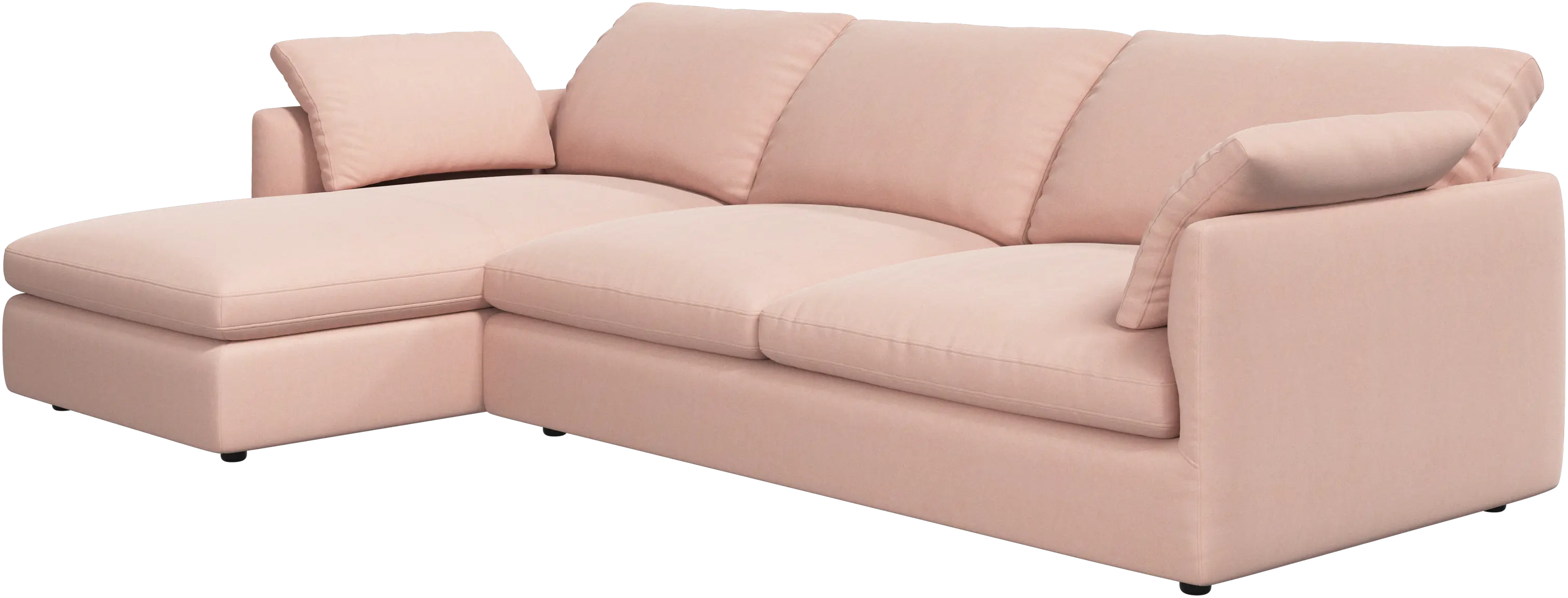 Milano sofa with chaise longue left