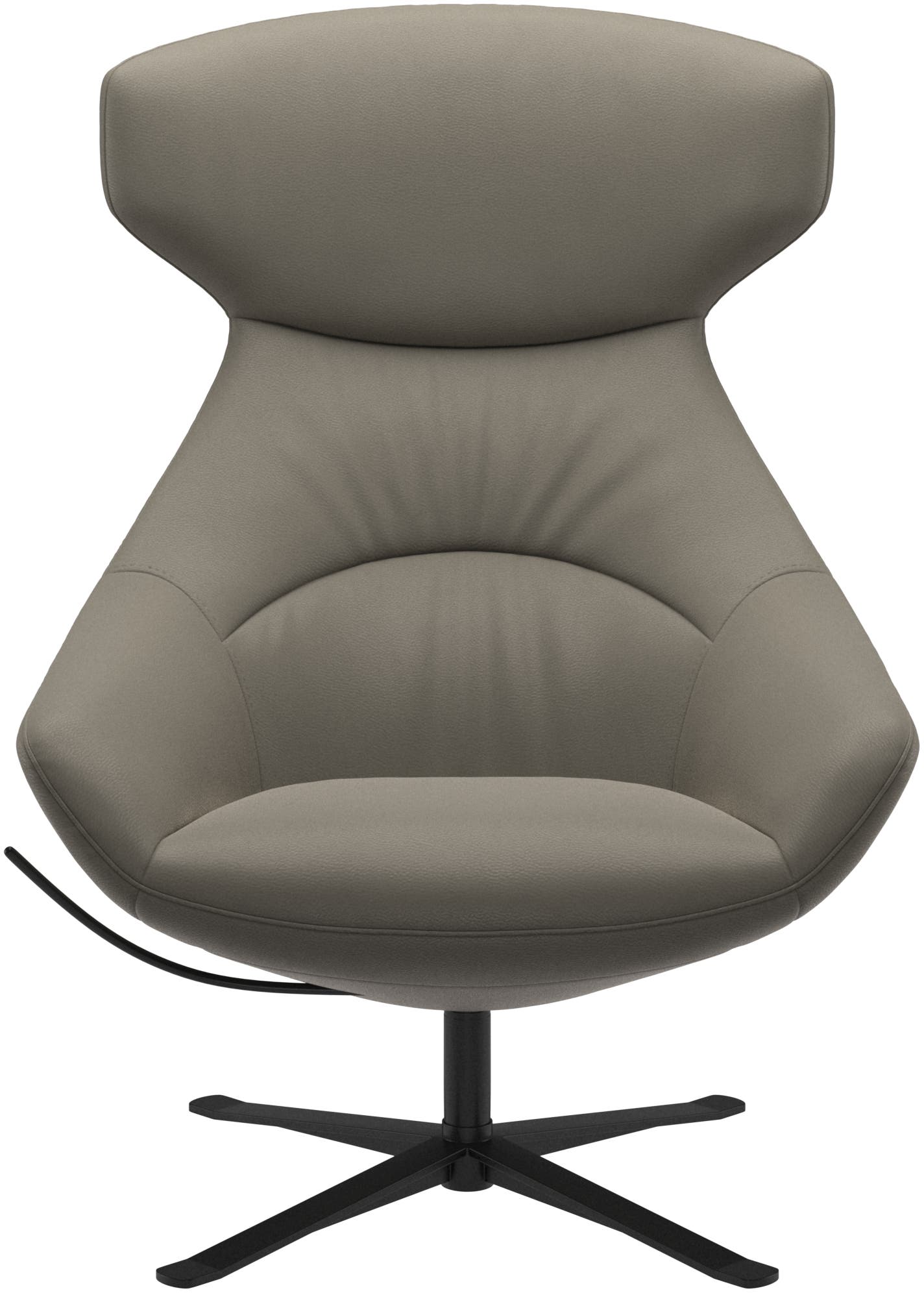 Porto chair with reclining back function and swivel base