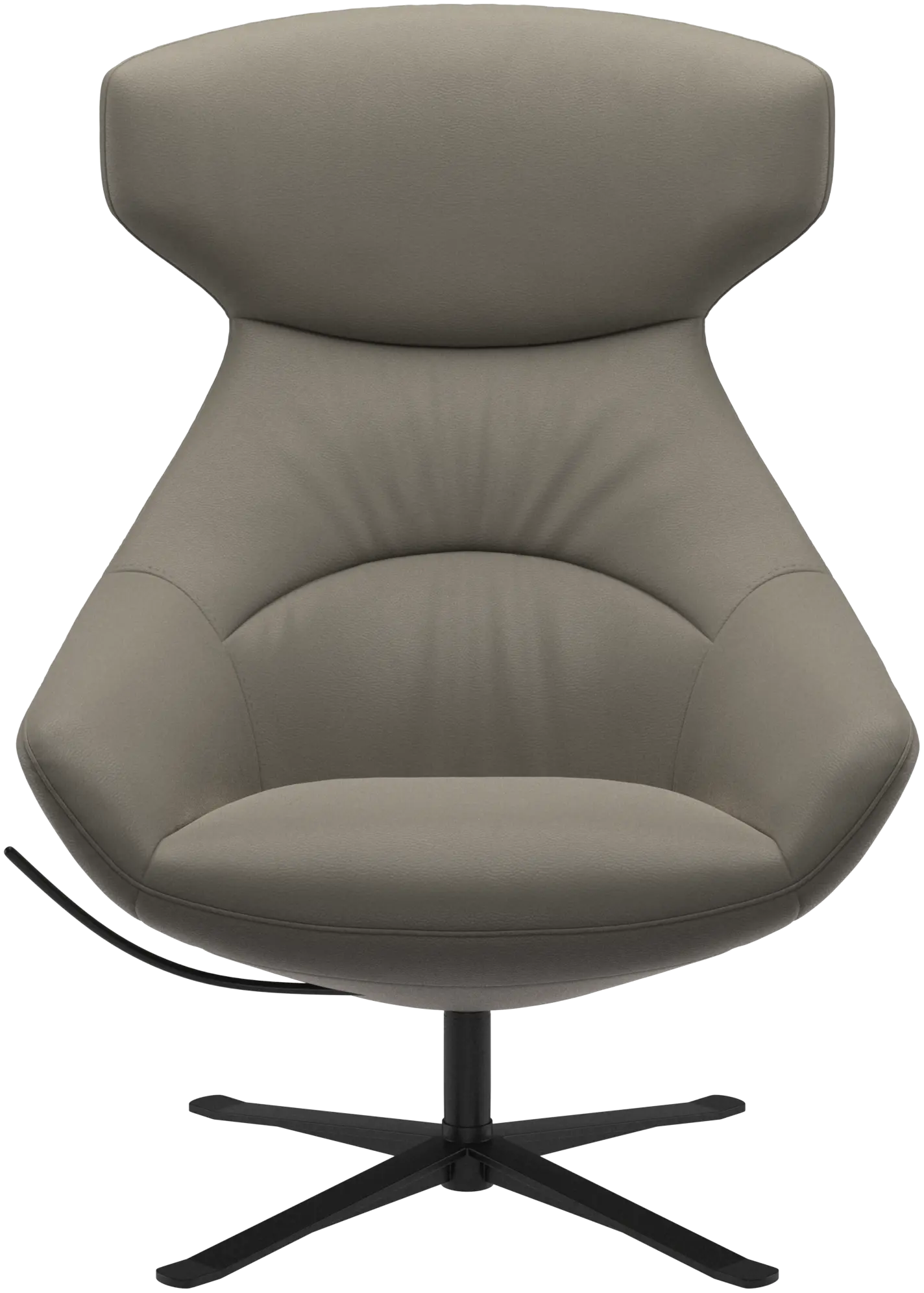 Porto chair with reclining back function and swivel base