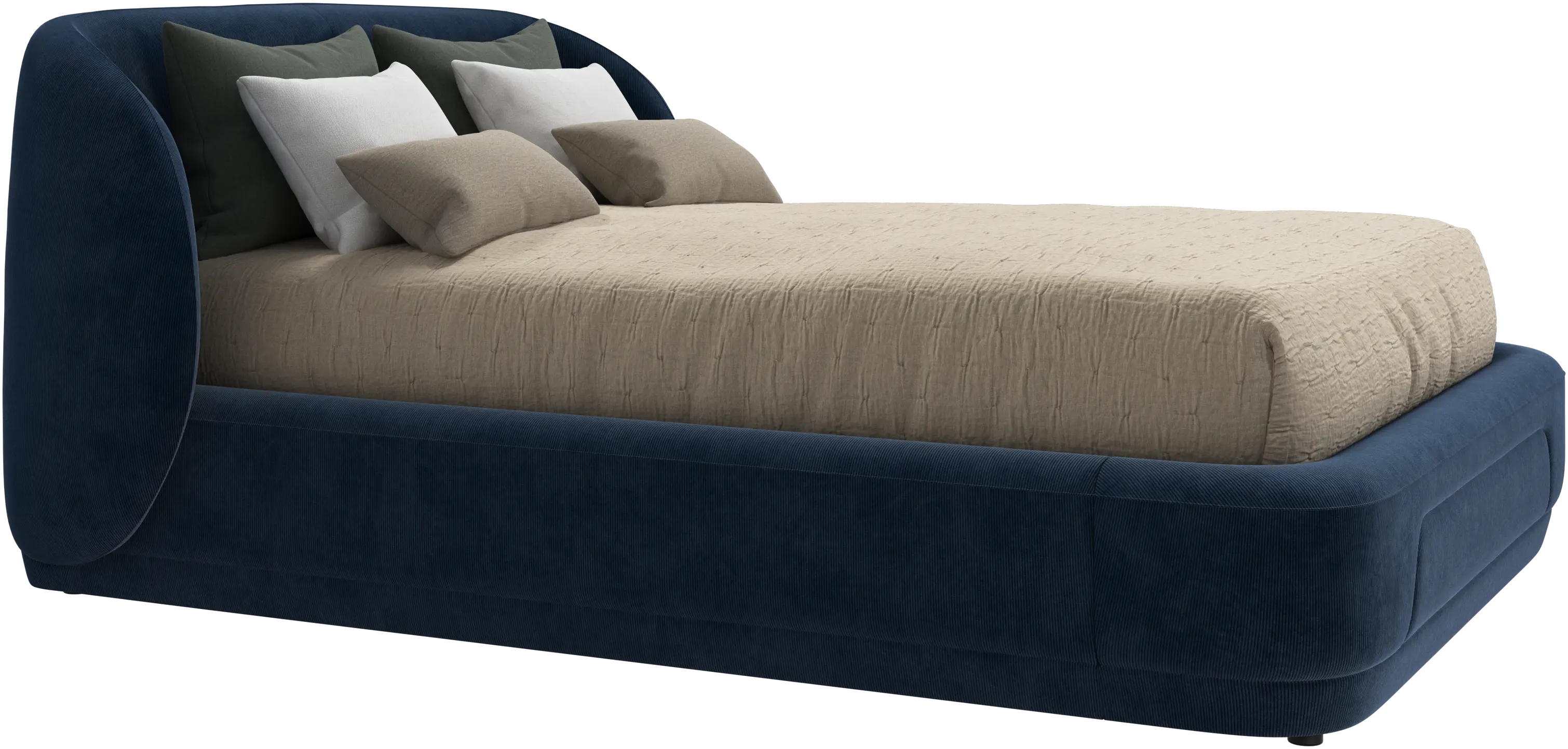 Bolzano bed with slats  - W140xL200cm