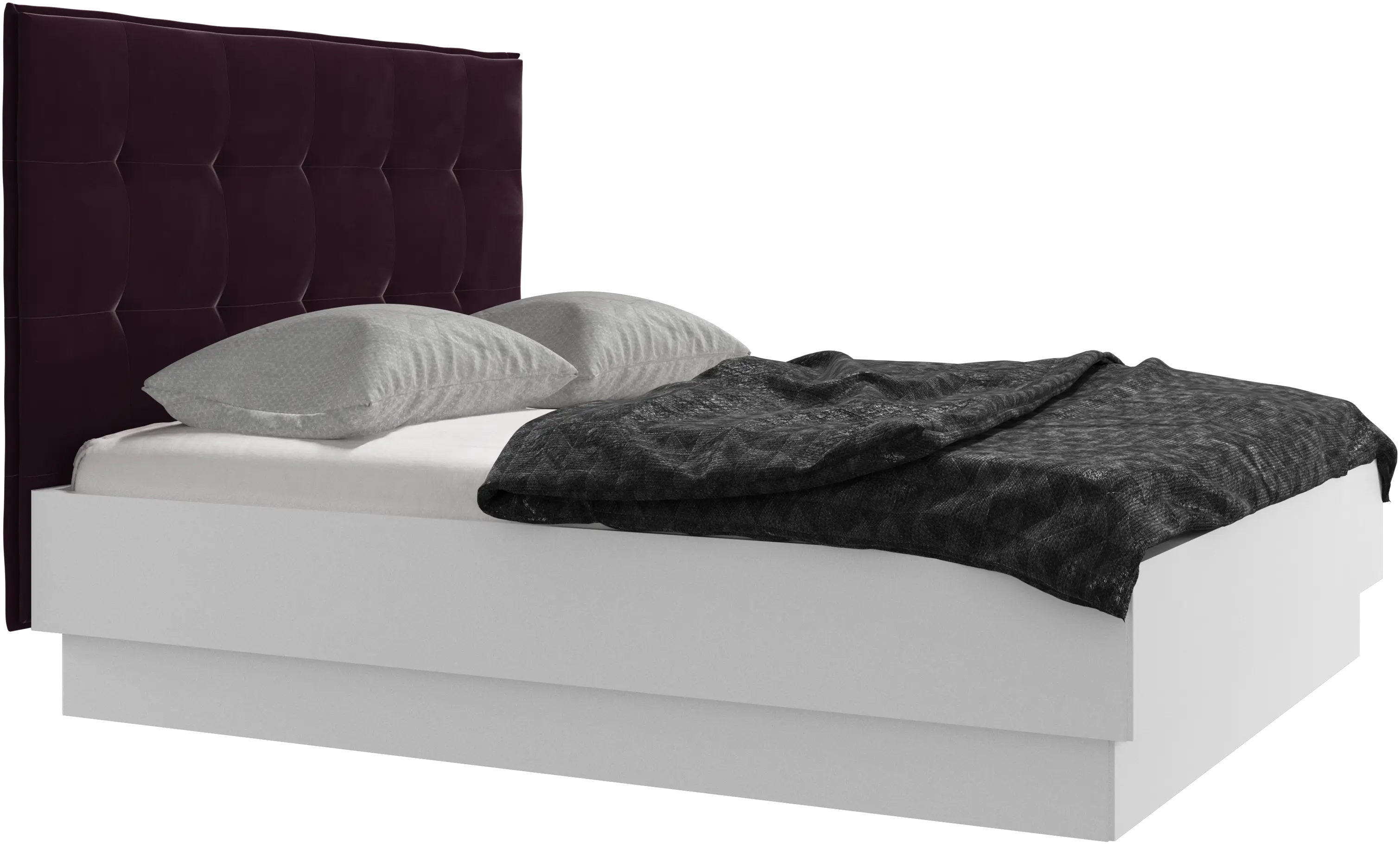 Lugano Bett mit Lattenrost und Staufach unter hochklappbarer Liegefläche, Matratze gegen Aufpreis