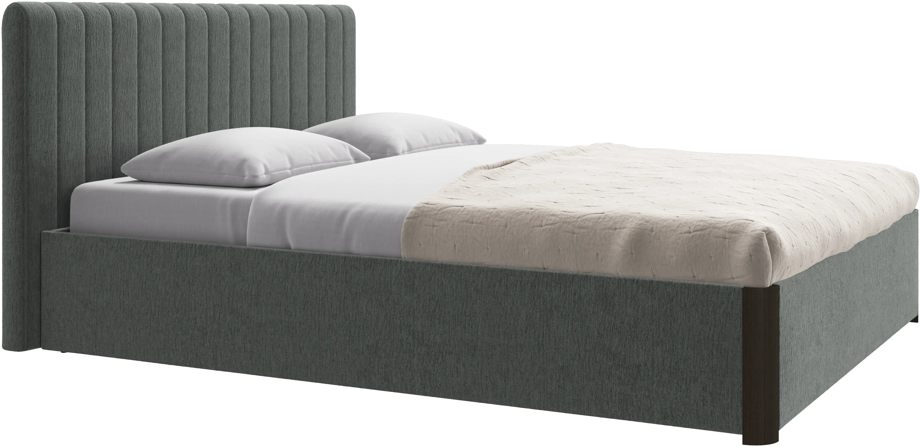 Element bed, bed-mounted headboard, with slats, excl. mattress