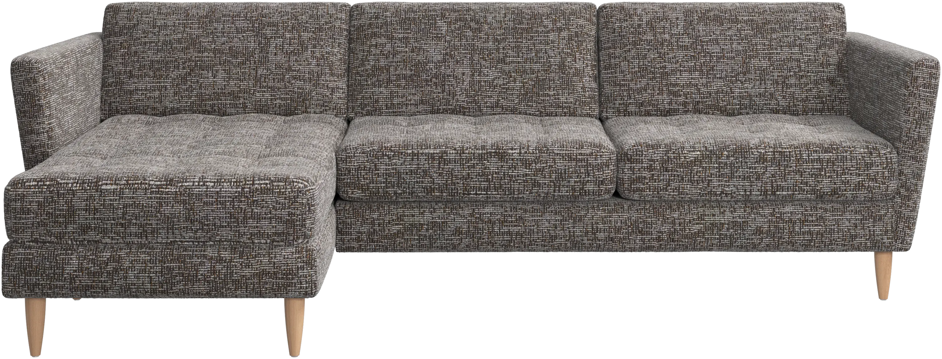 Osaka sofa with resting unit, tufted seat