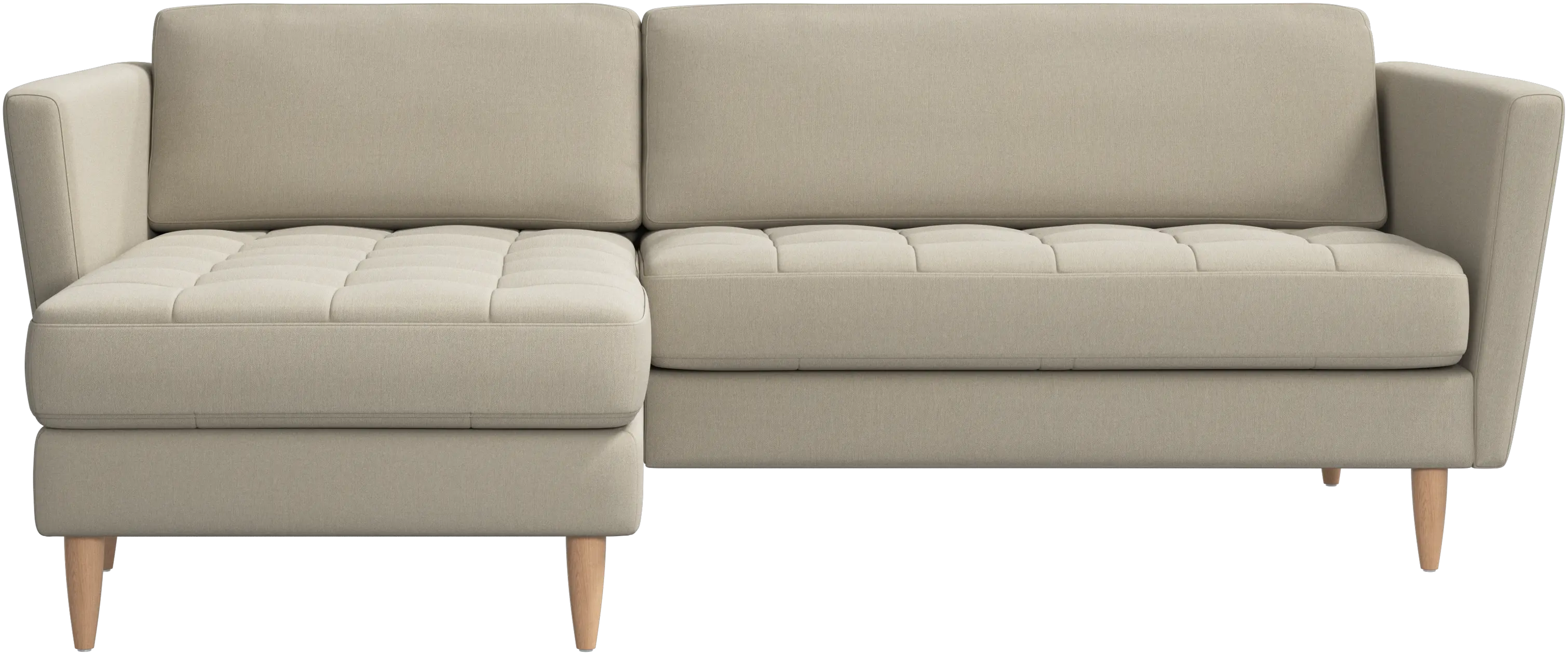Osaka sofa with resting unit, tufted seat