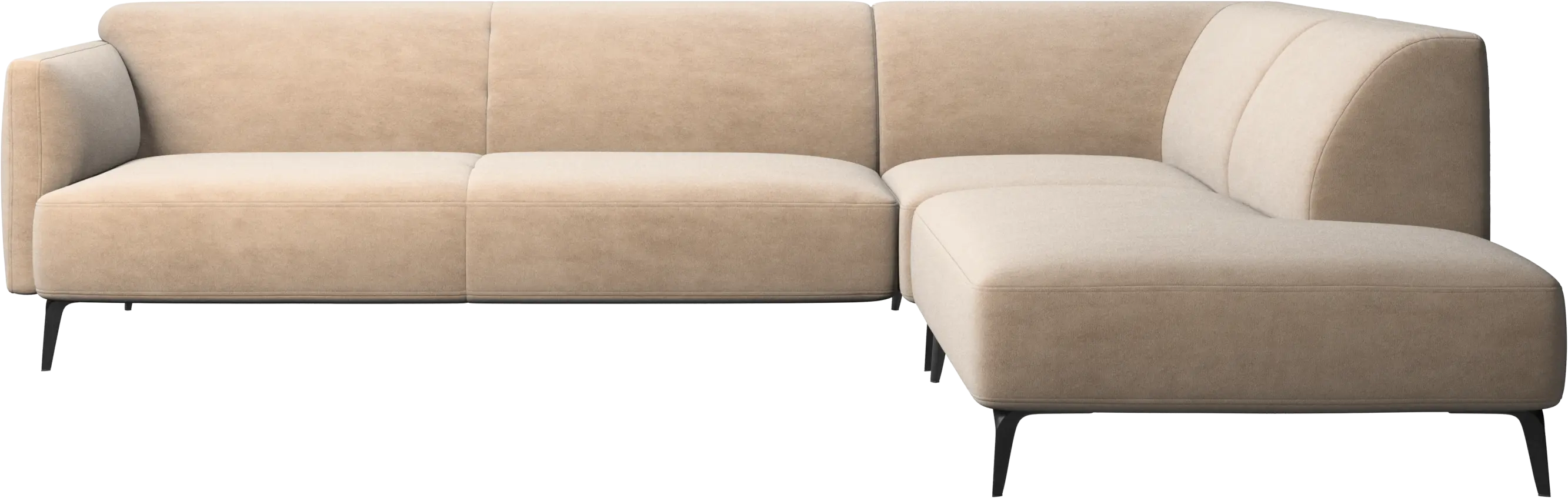 Modena corner sofa with lounging unit