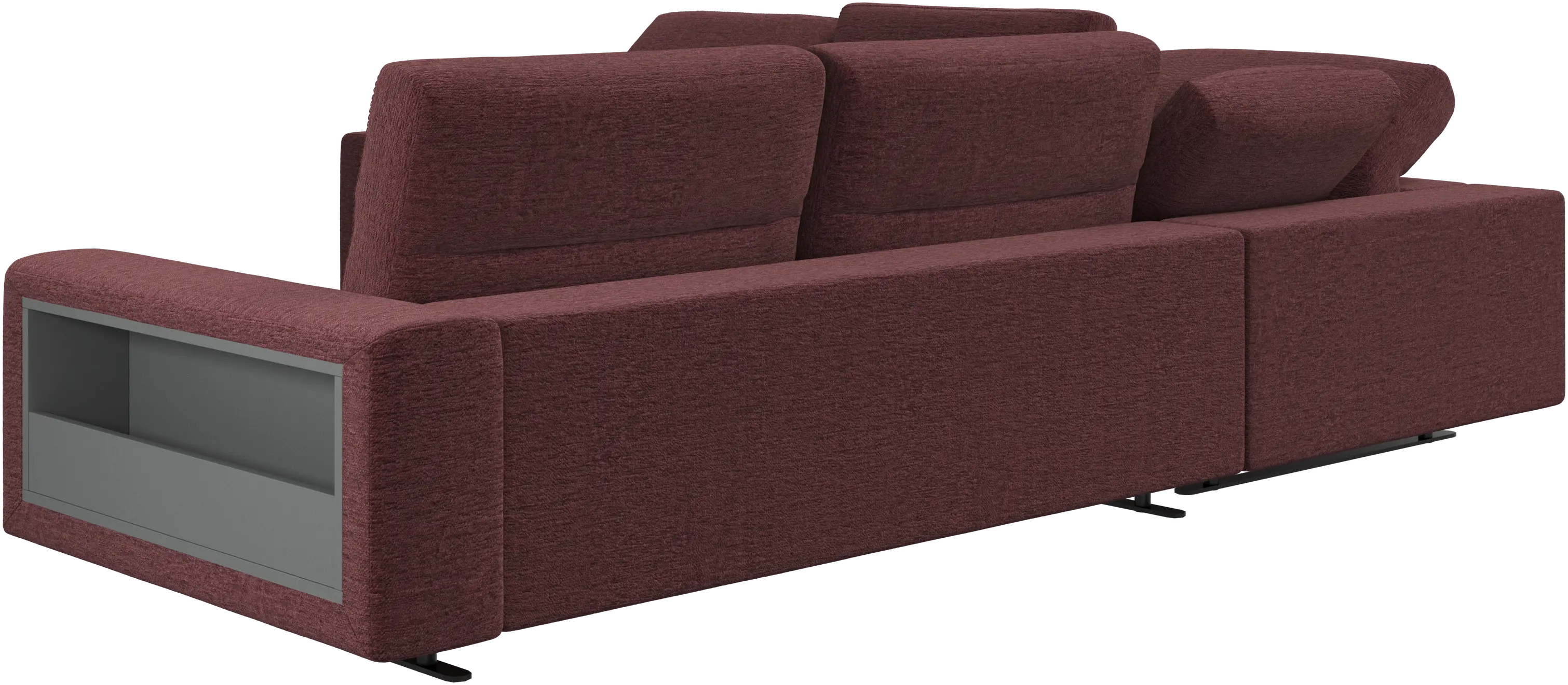 Hampton corner sofa with adjustable back and storage