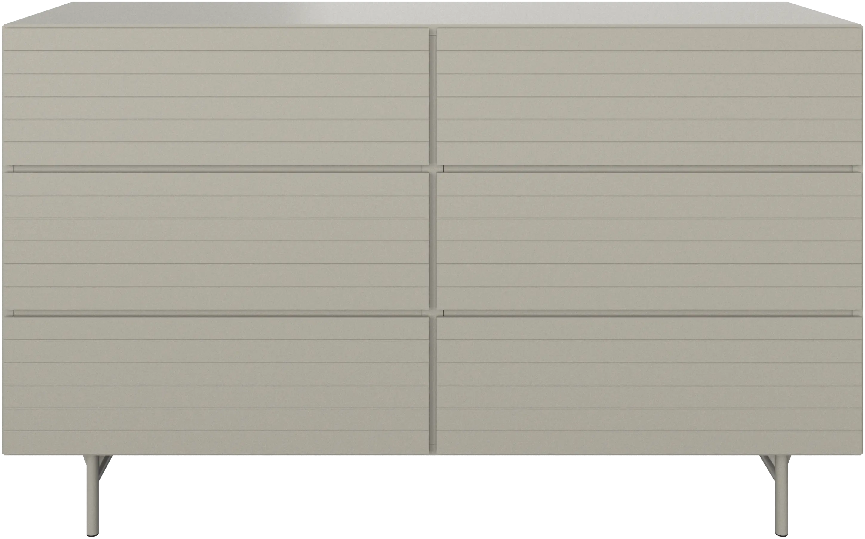 Lugano Doppelkommode, geschnitzte Front