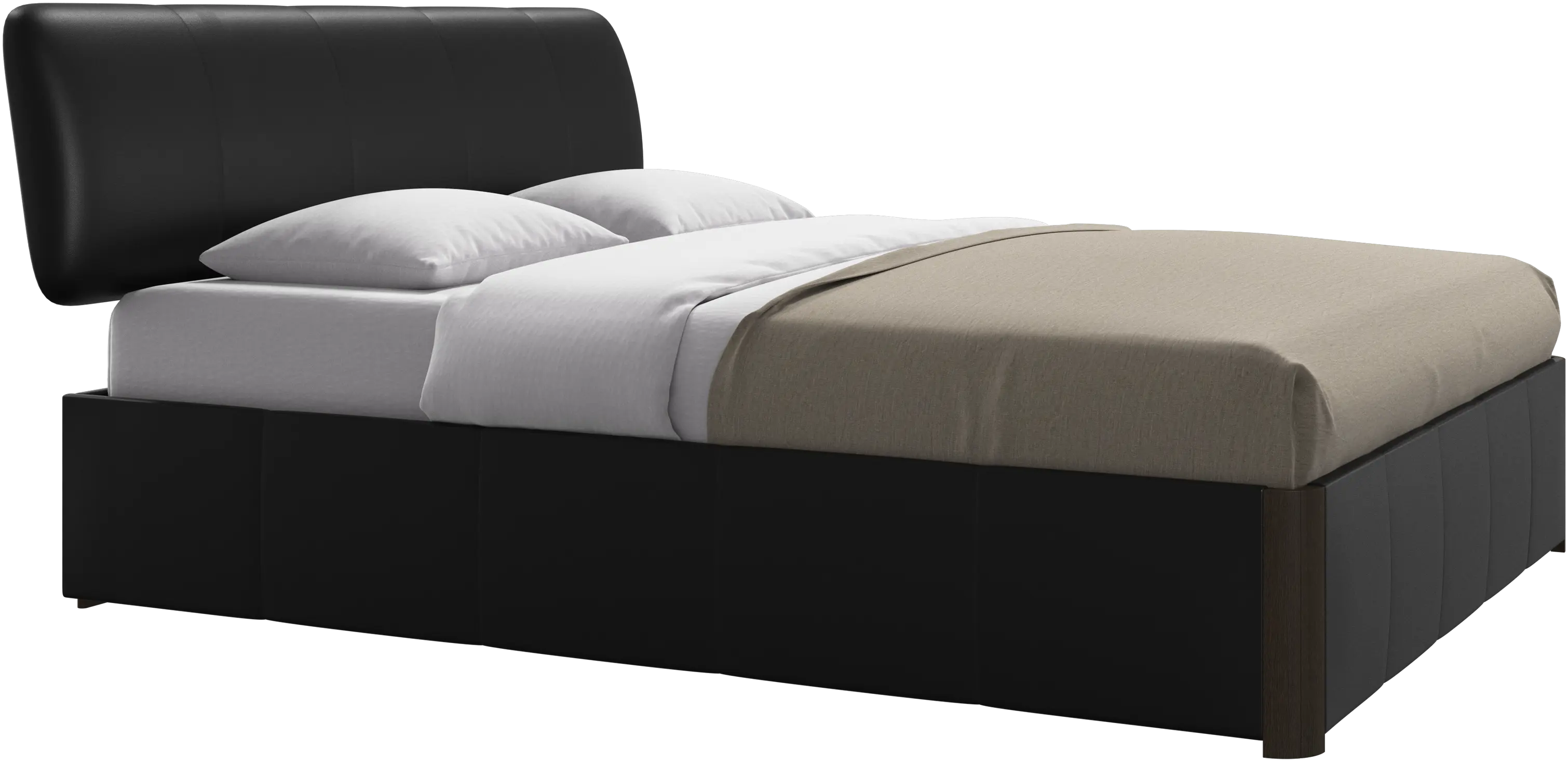 Element bed, bed-mounted headboard, without slats, excl. mattress