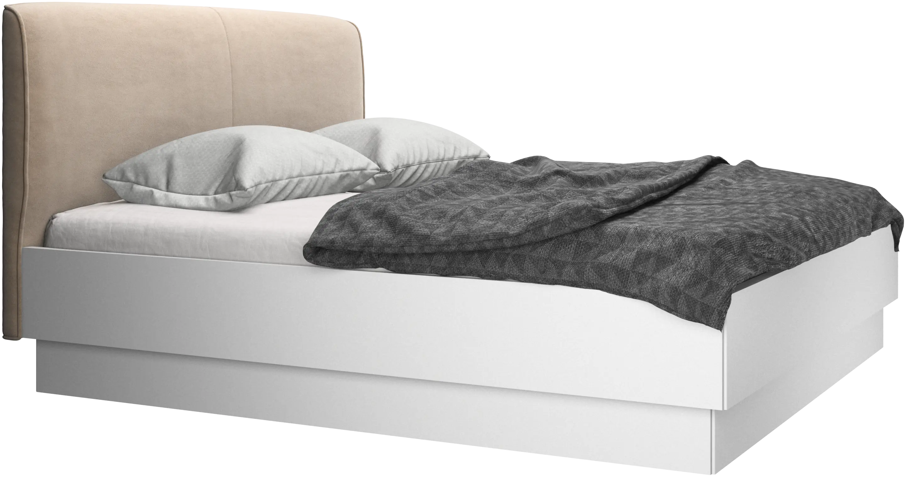 Houston, upholstered bed with storage