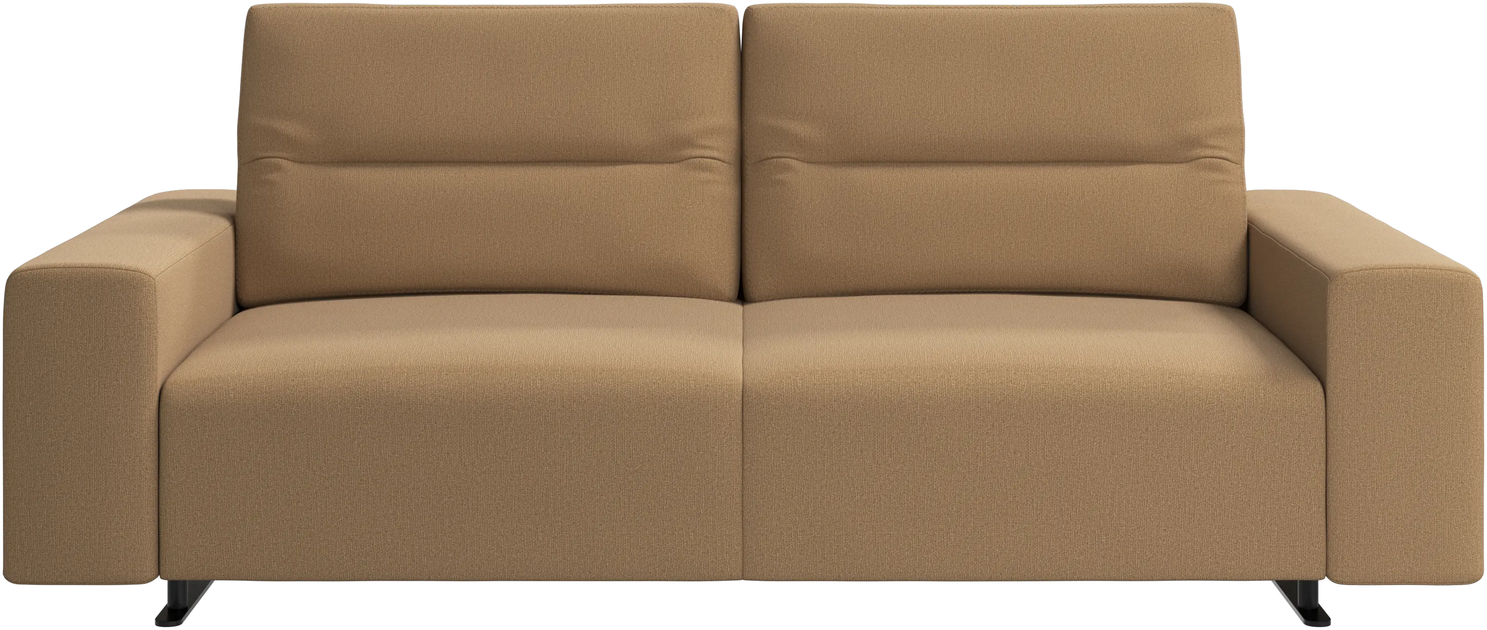 Hampton sofa with adjustable back and storage on the right side